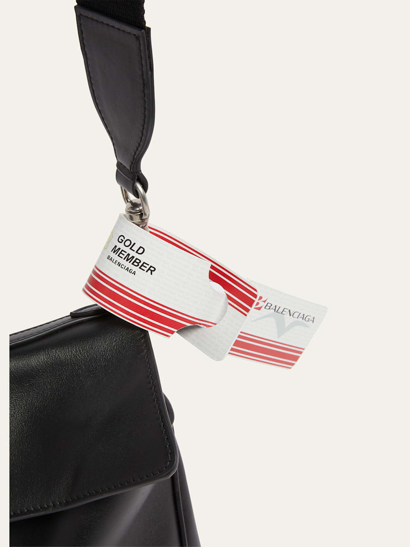 BALENCIAGA Men's Luggage Tag Keychain outlook
