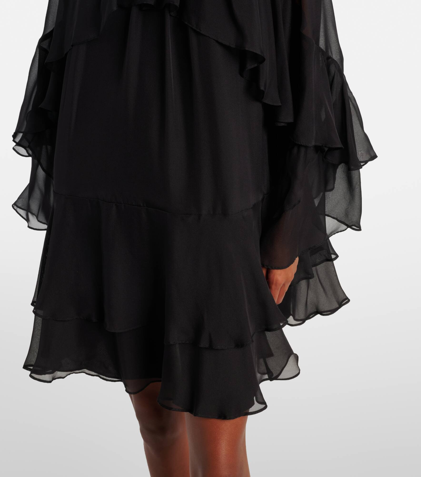Adlington ruffled silk minidress - 5