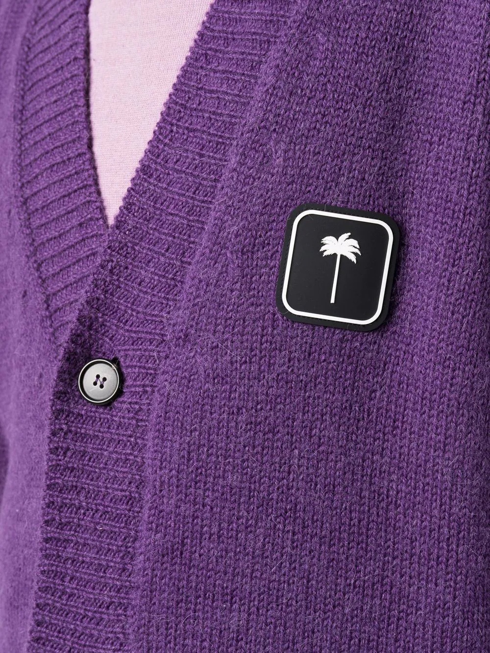 PXP logo-patch cardigan - 5