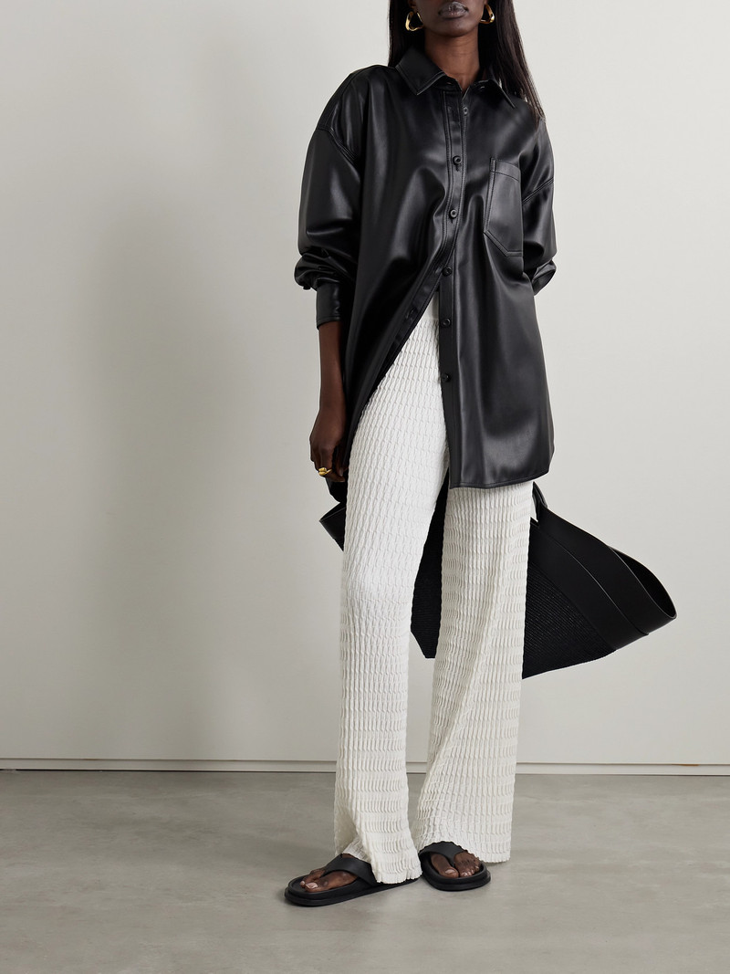 Loro Piana Ribbed Cotton Wide-leg Pants outlook