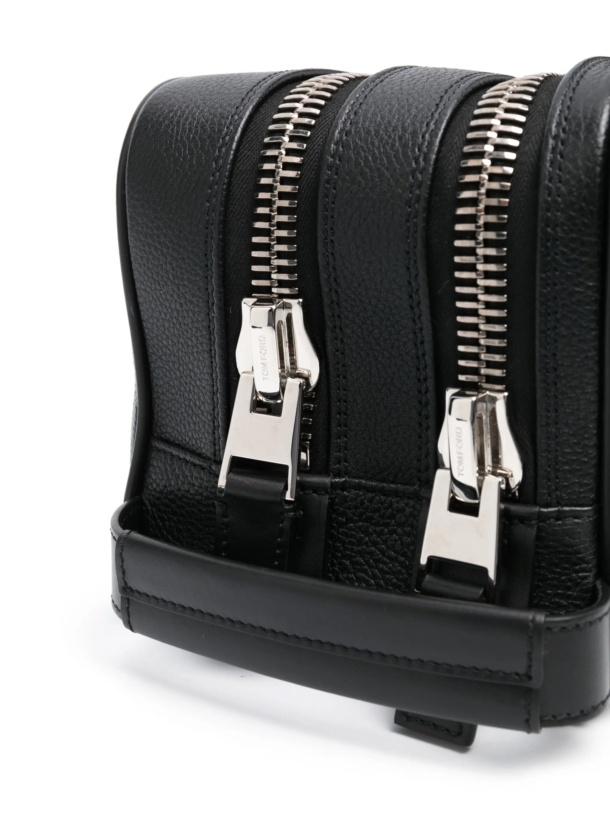 Grained Leather Wash Bag - 4