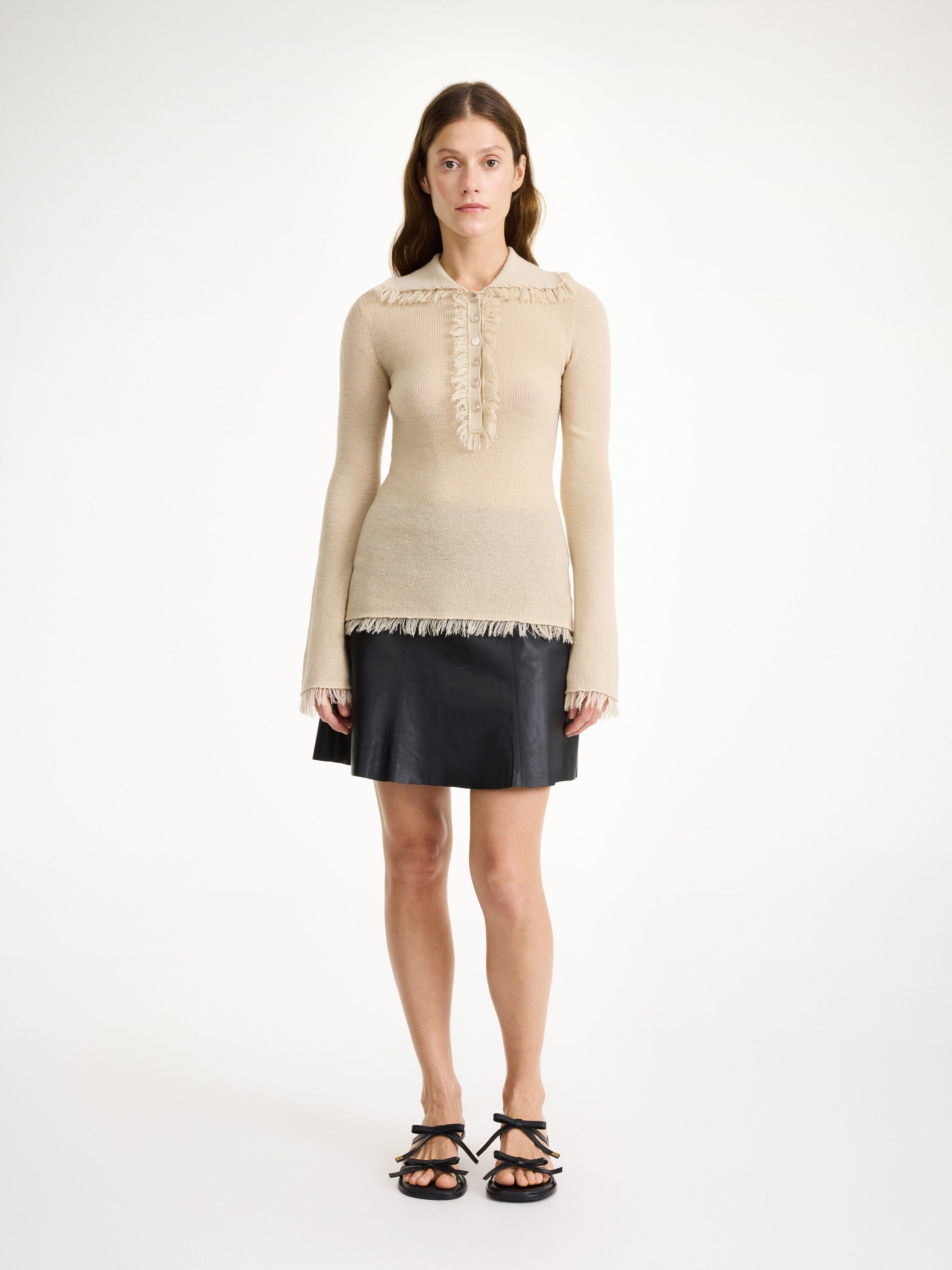 Naommi leather mini skirt - 1