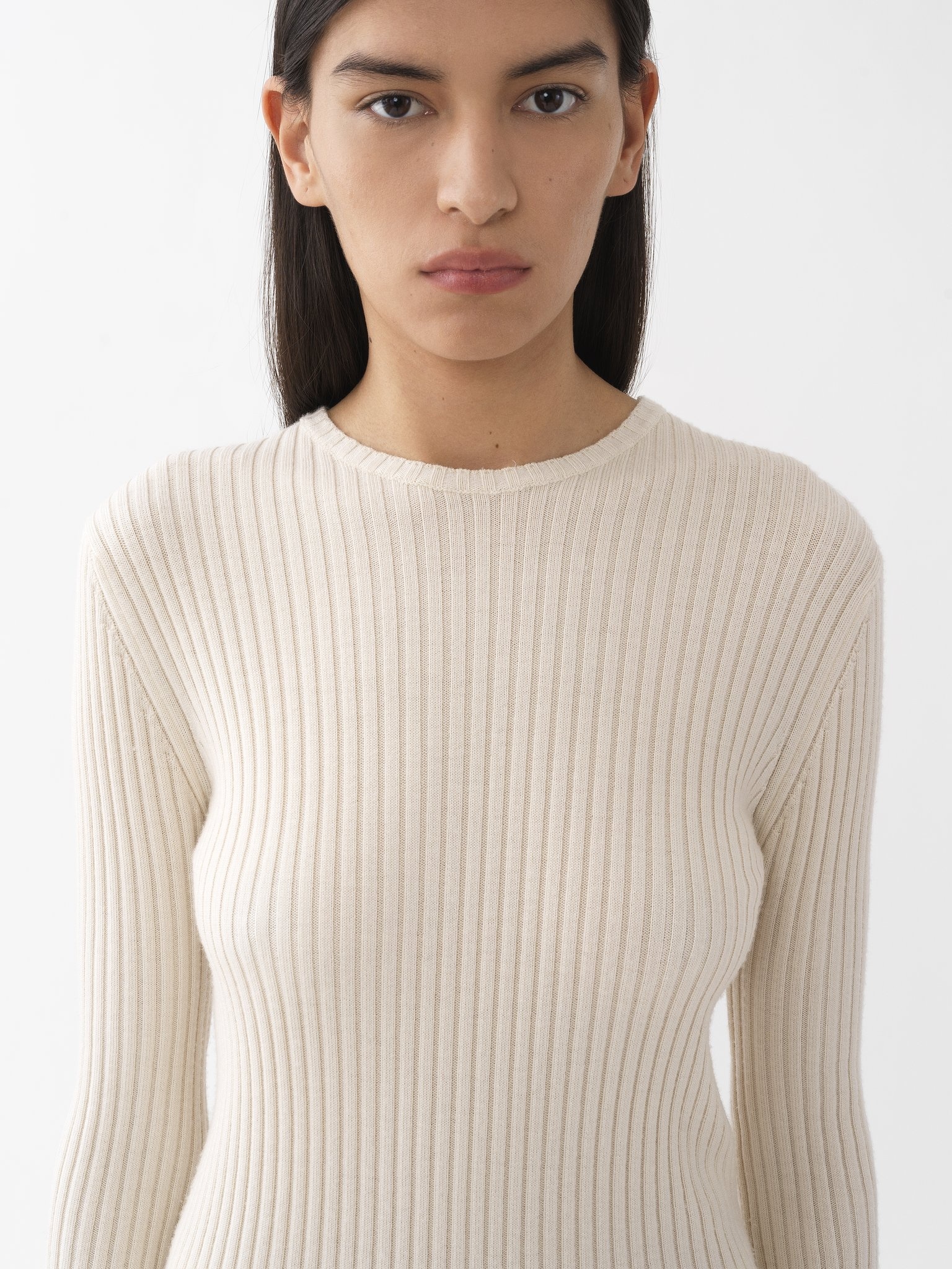 FITTED RIBBED SWEATER - 2