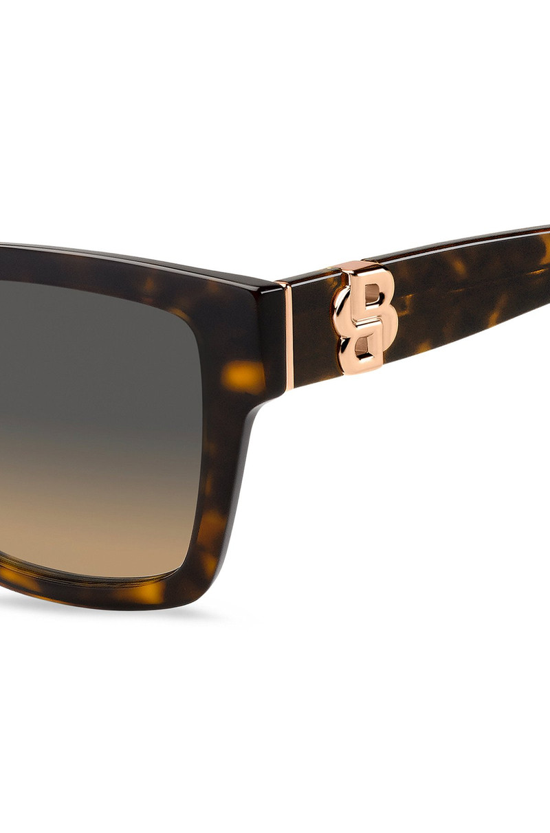 BOSS PATTERNED-ACETATE SUNGLASSES WITH DOUBLE B MONOGRAM outlook