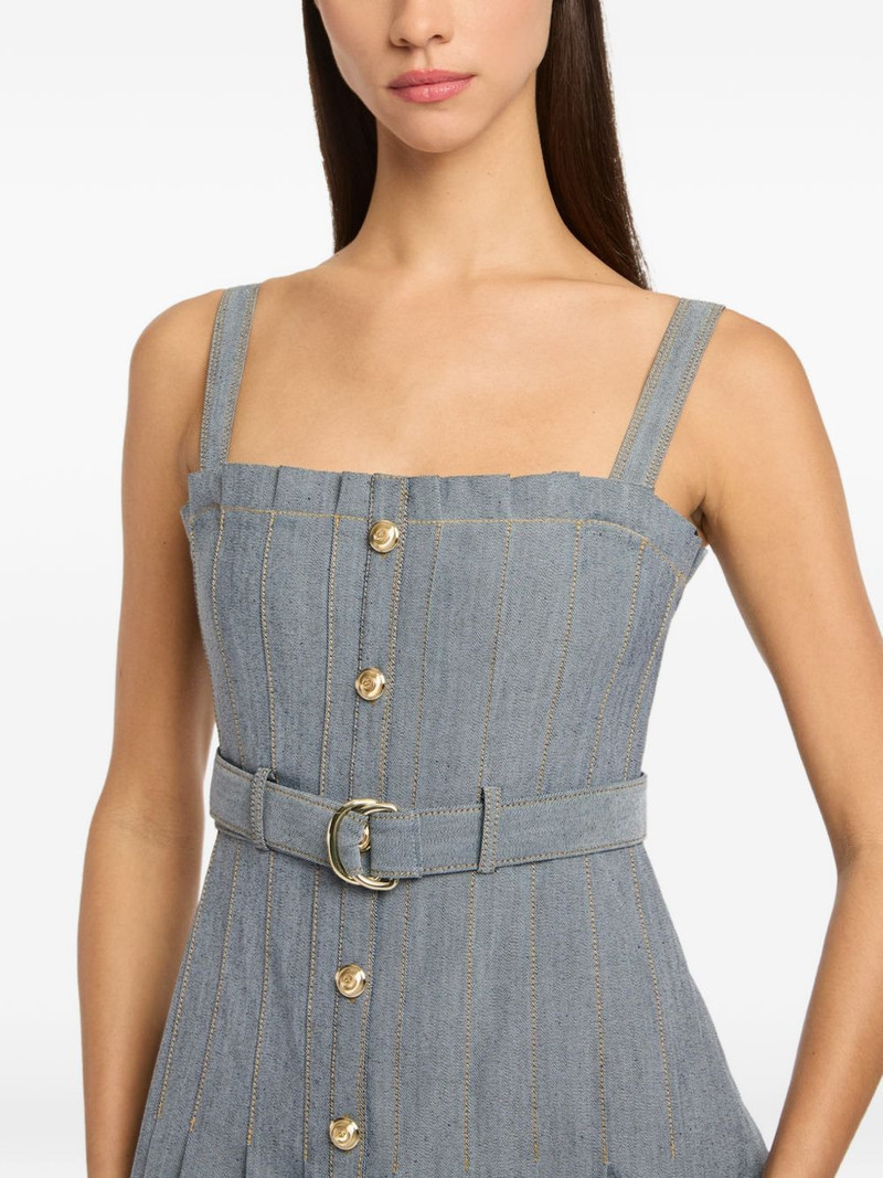 button belted midi dress 5