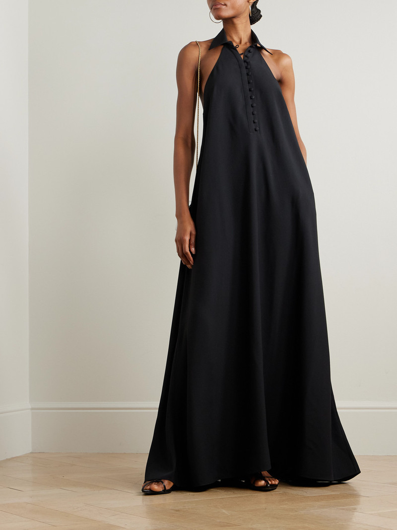 Taller Marmo Barbara Open-back Crepe Gown outlook