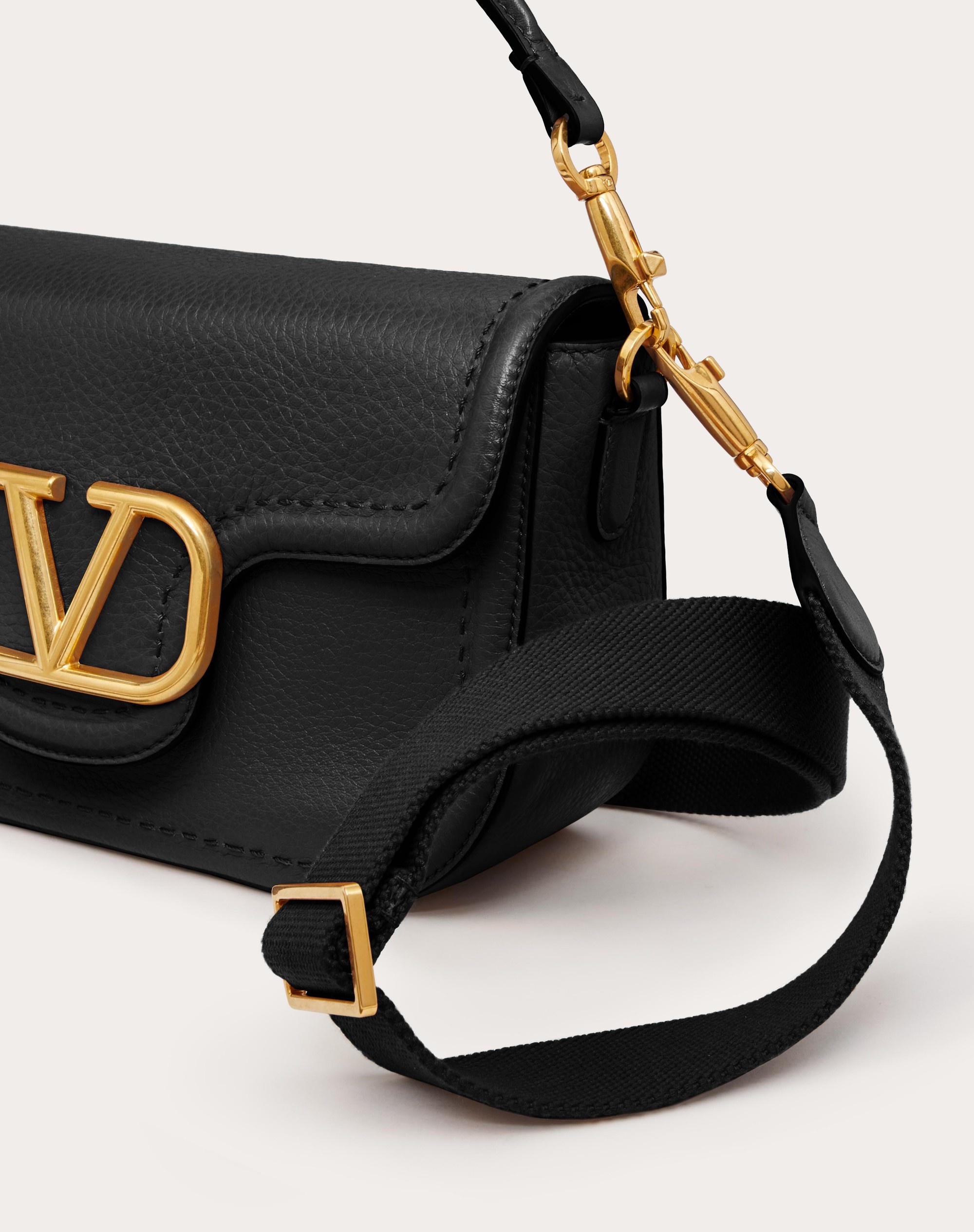 VALENTINO GARAVANI ALLTIME GRAINY CALFSKIN SHOULDER BAG - 8