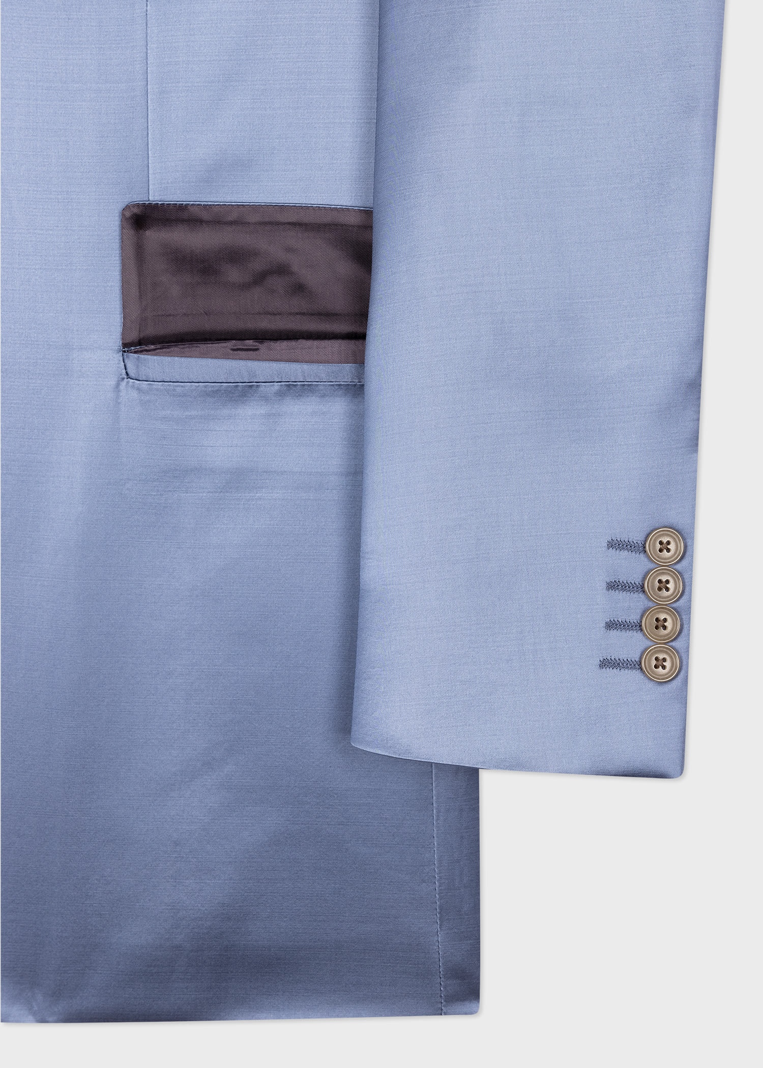 Viscose-Wool Satin Blazer - 3