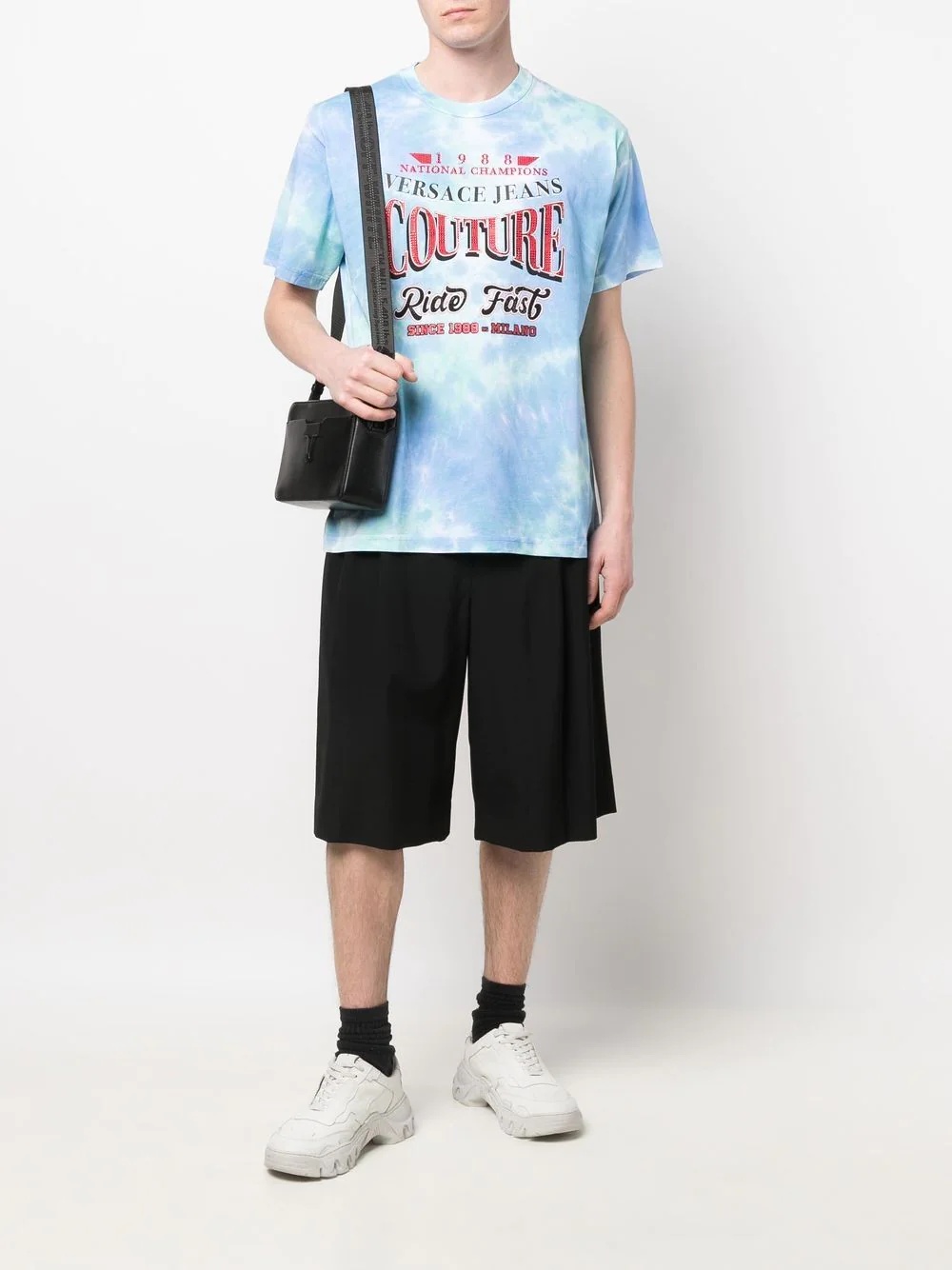 tie-dye slogan-print T-shirt - 2