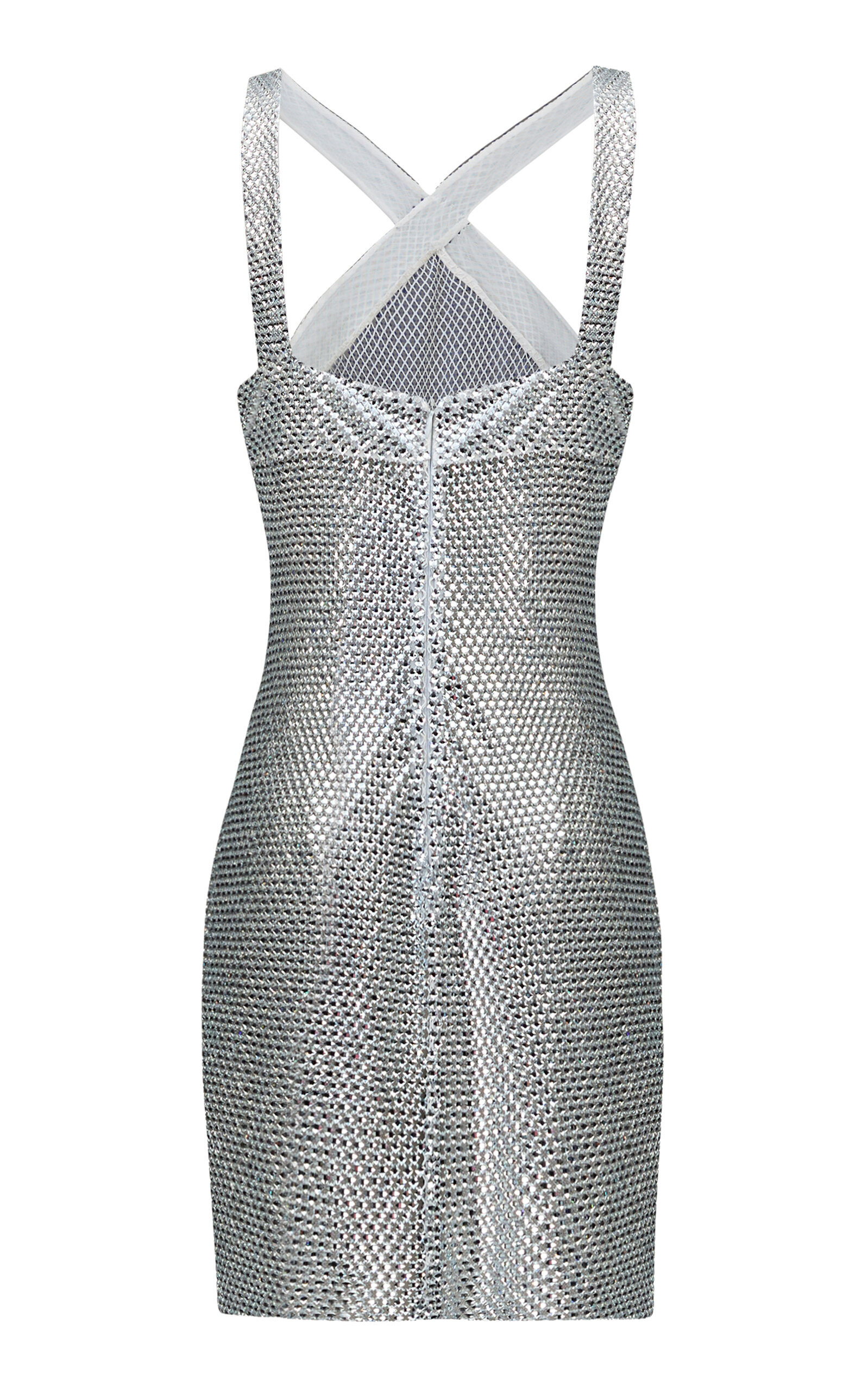 Celia Metallic Mini Dress silver - 5