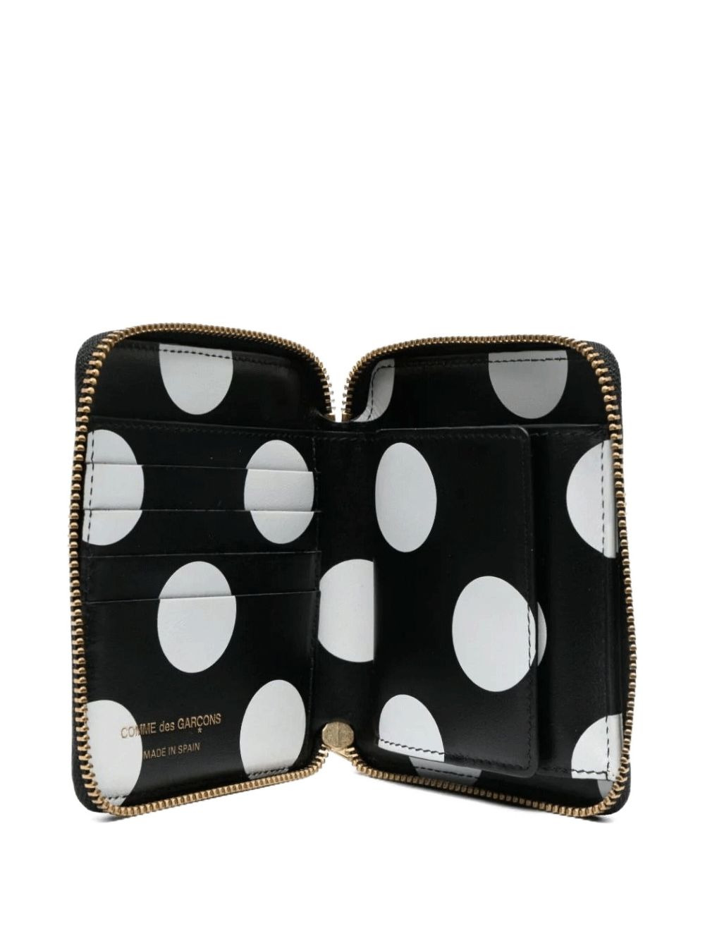 polka-dot zip-around wallet - 2