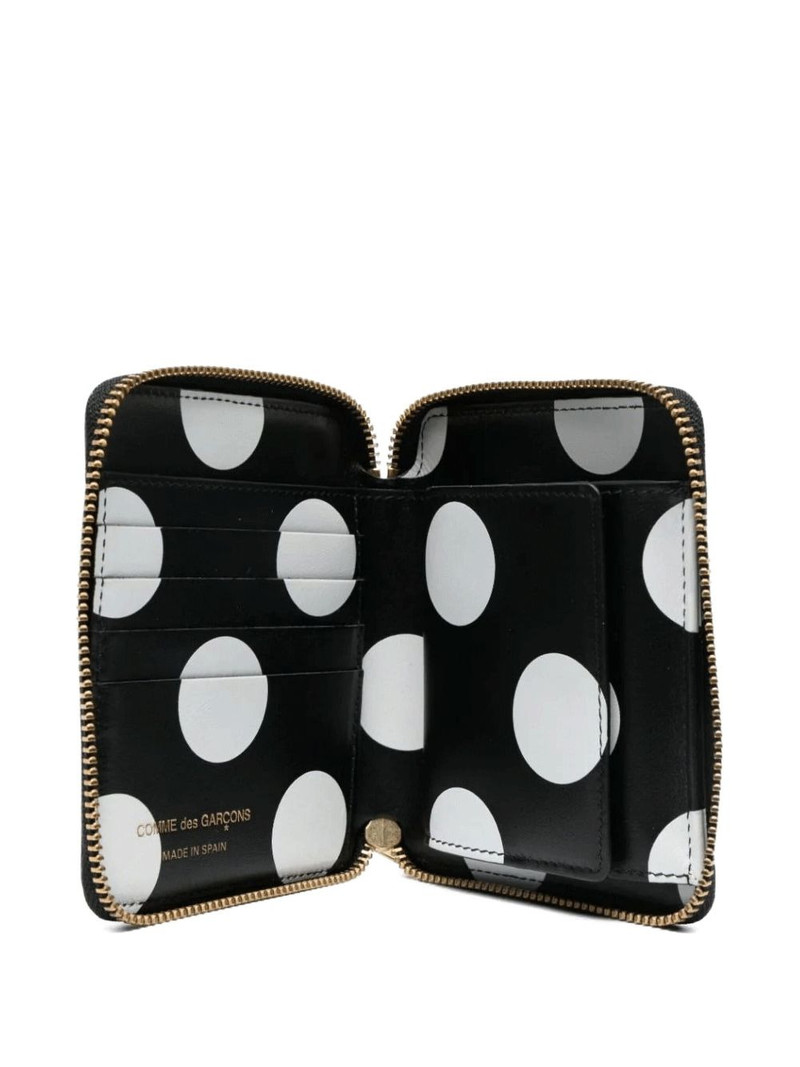Comme Des Garçons polka-dot zip-around wallet outlook