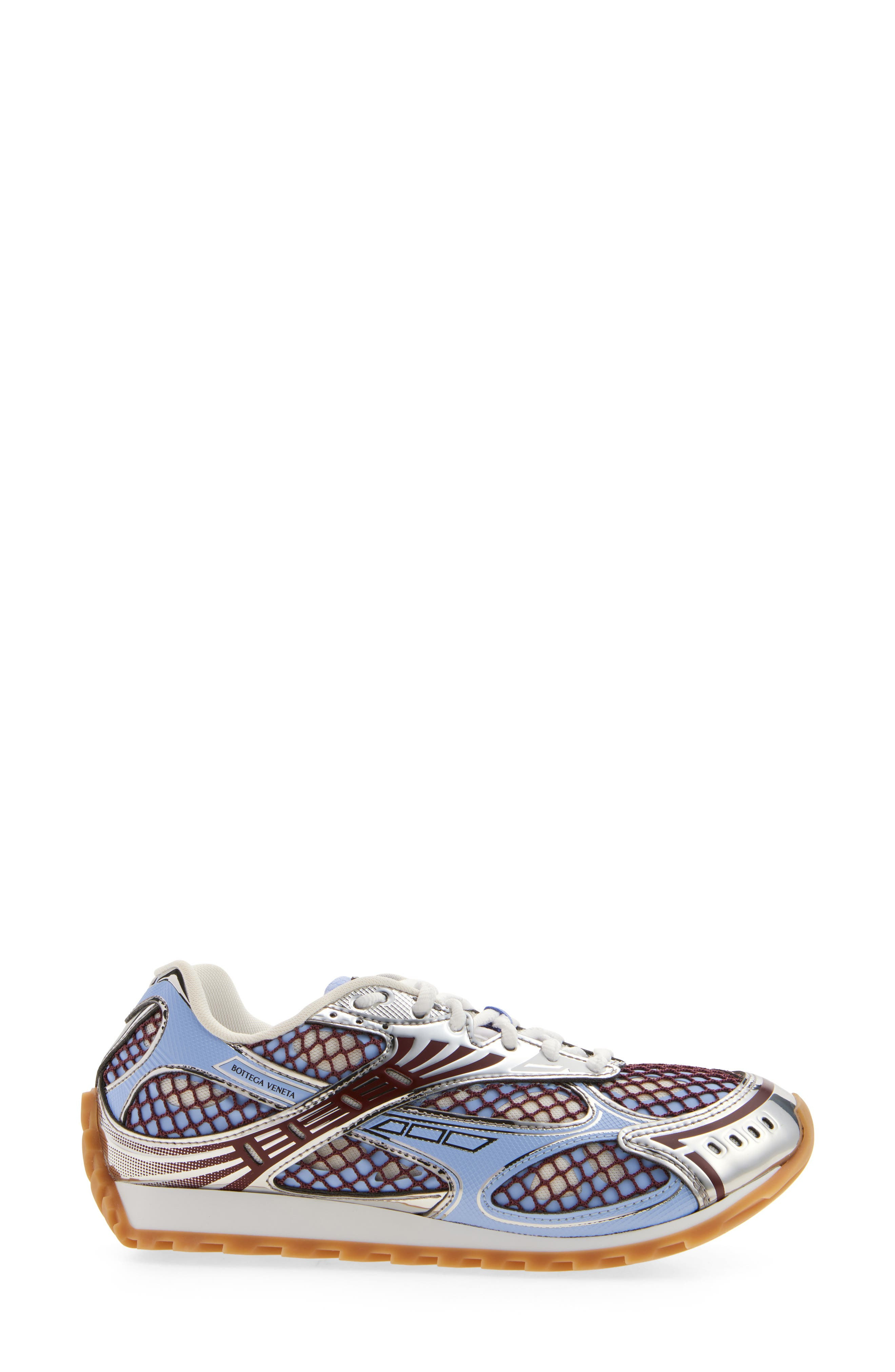 Bottega Veneta Orbit Low Top Sneaker in 4766 Blu Bell/Barolo at Nordstrom - 3