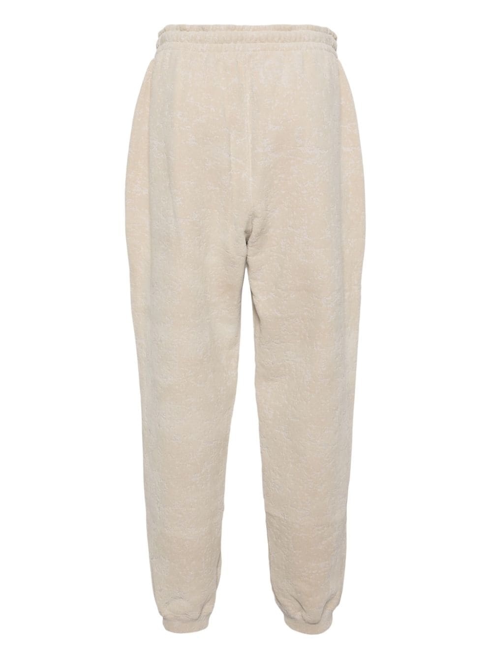 flocked cotton track pants - 2