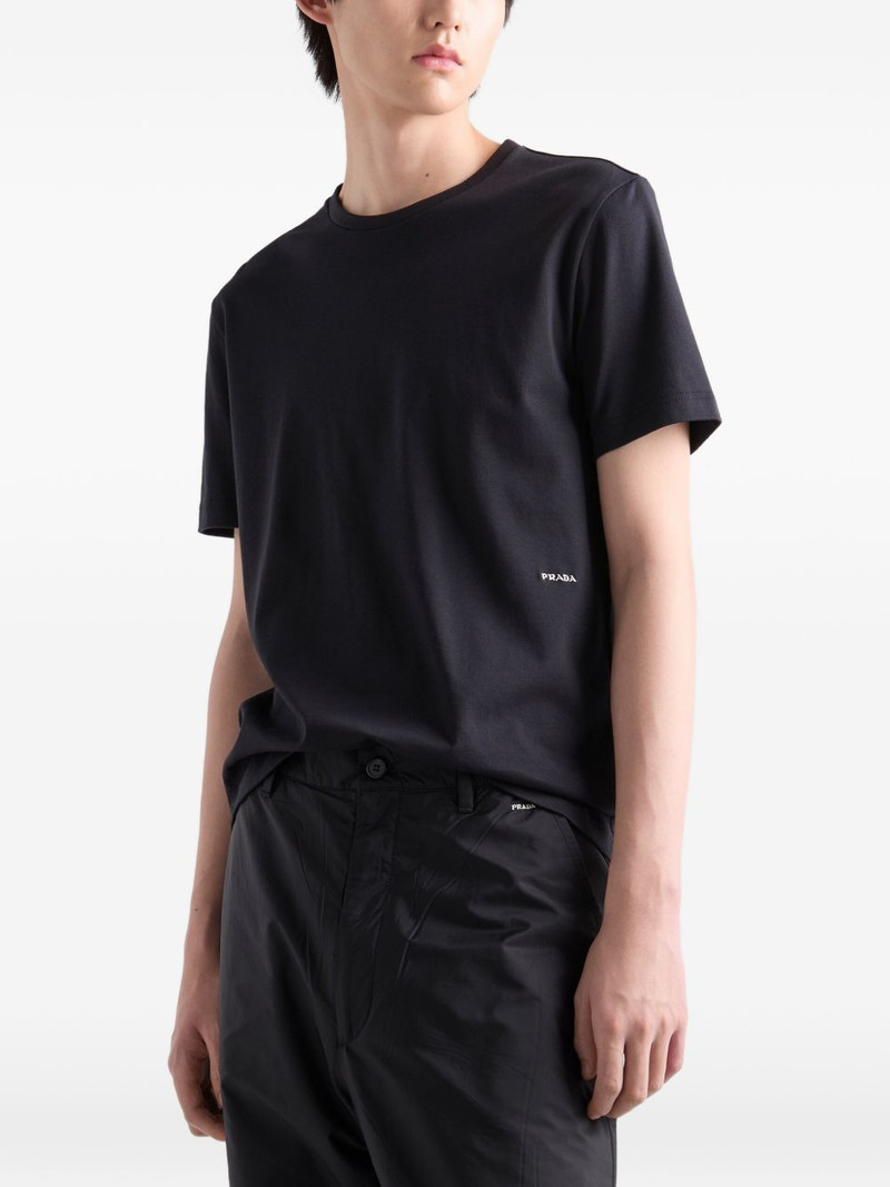 logo-embroidered short-sleeve T-shirt 4