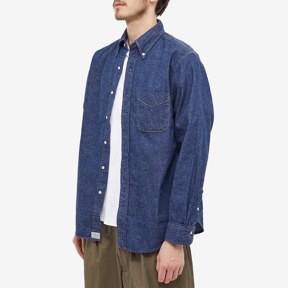 orSlow Button Down Denim Shirt - 2