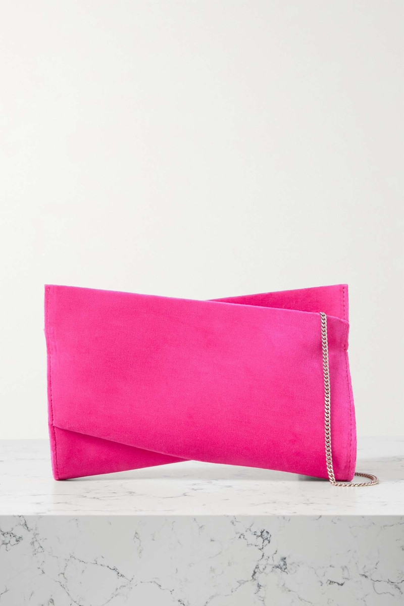 Loubitwist small velvet shoulder bag - 1