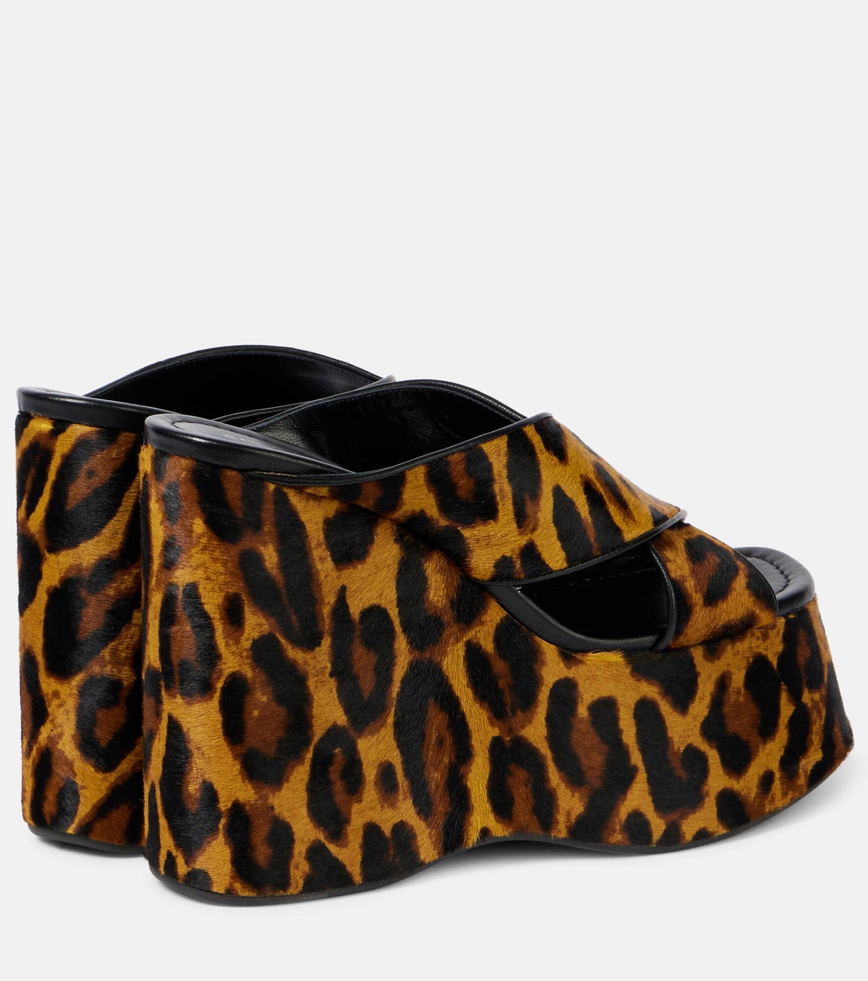 Mara 135 leopard-print platform sandals - 2