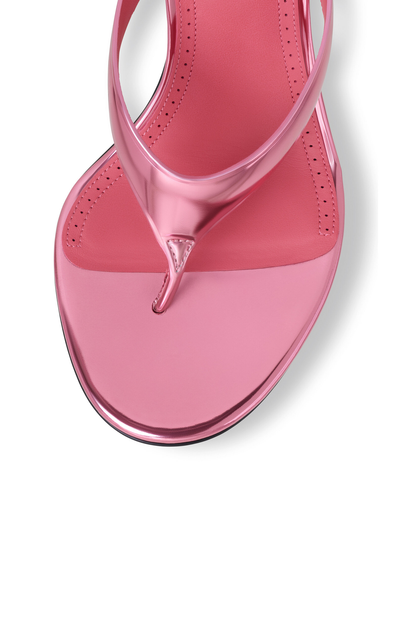 Laminated Leather Sandals pink - 5