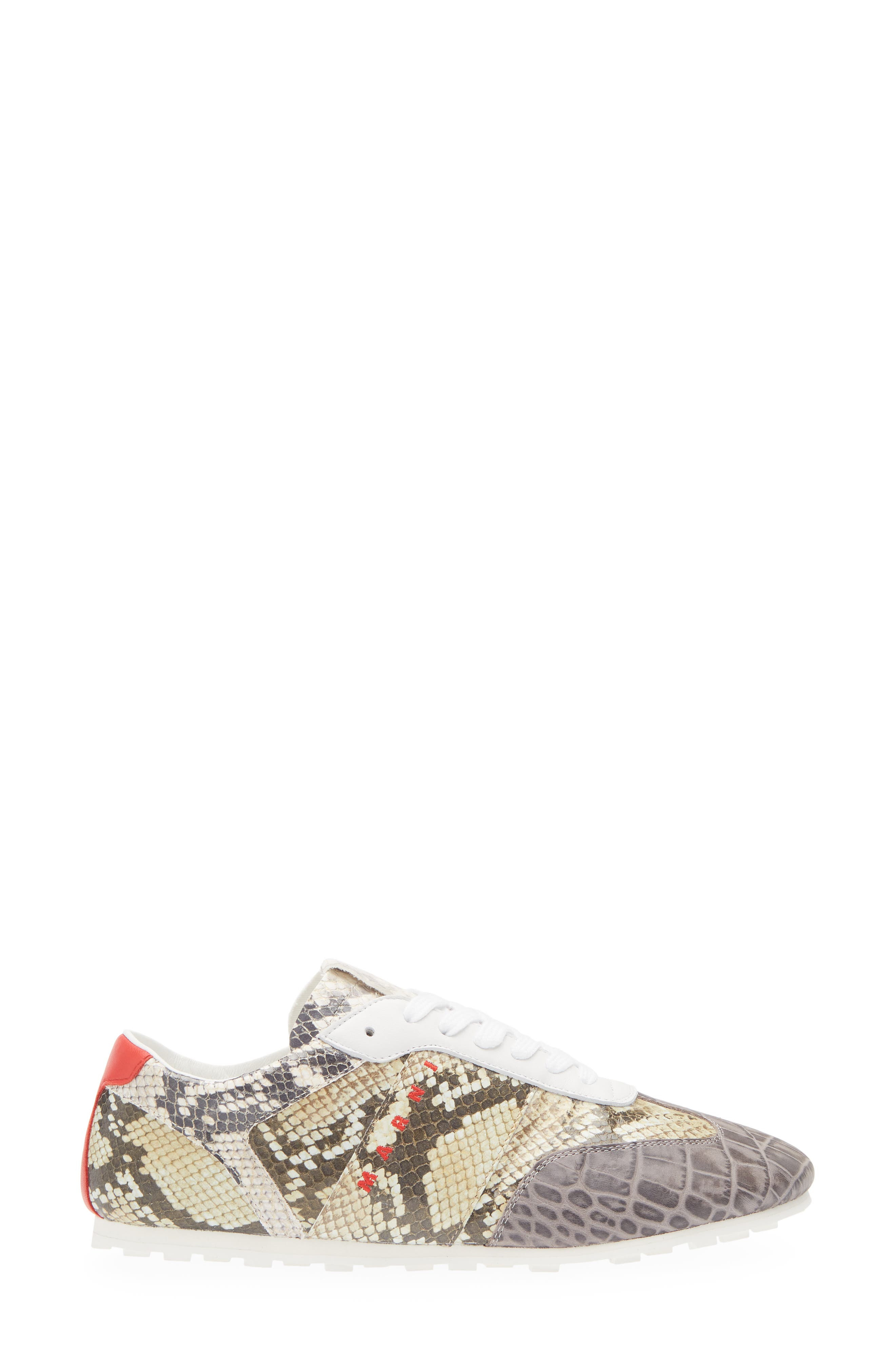 Marni Low Profile Sneaker in Beige/Grey Multicolor at Nordstrom - 3