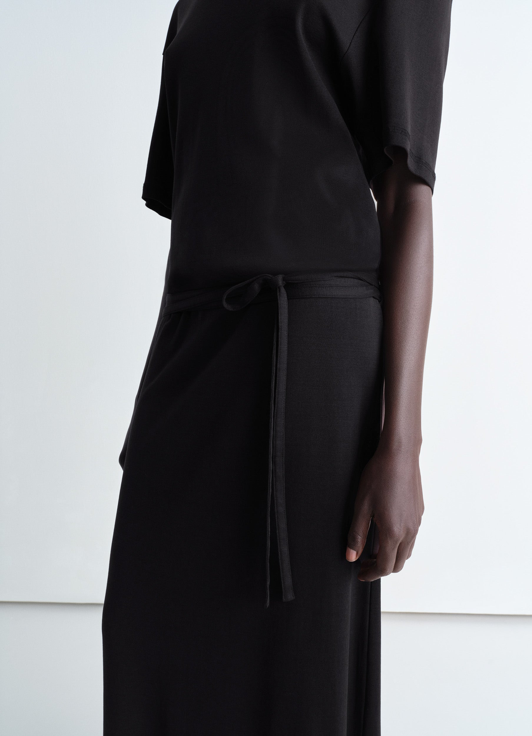 BELTED RIB T-SHIRT DRESS - 3