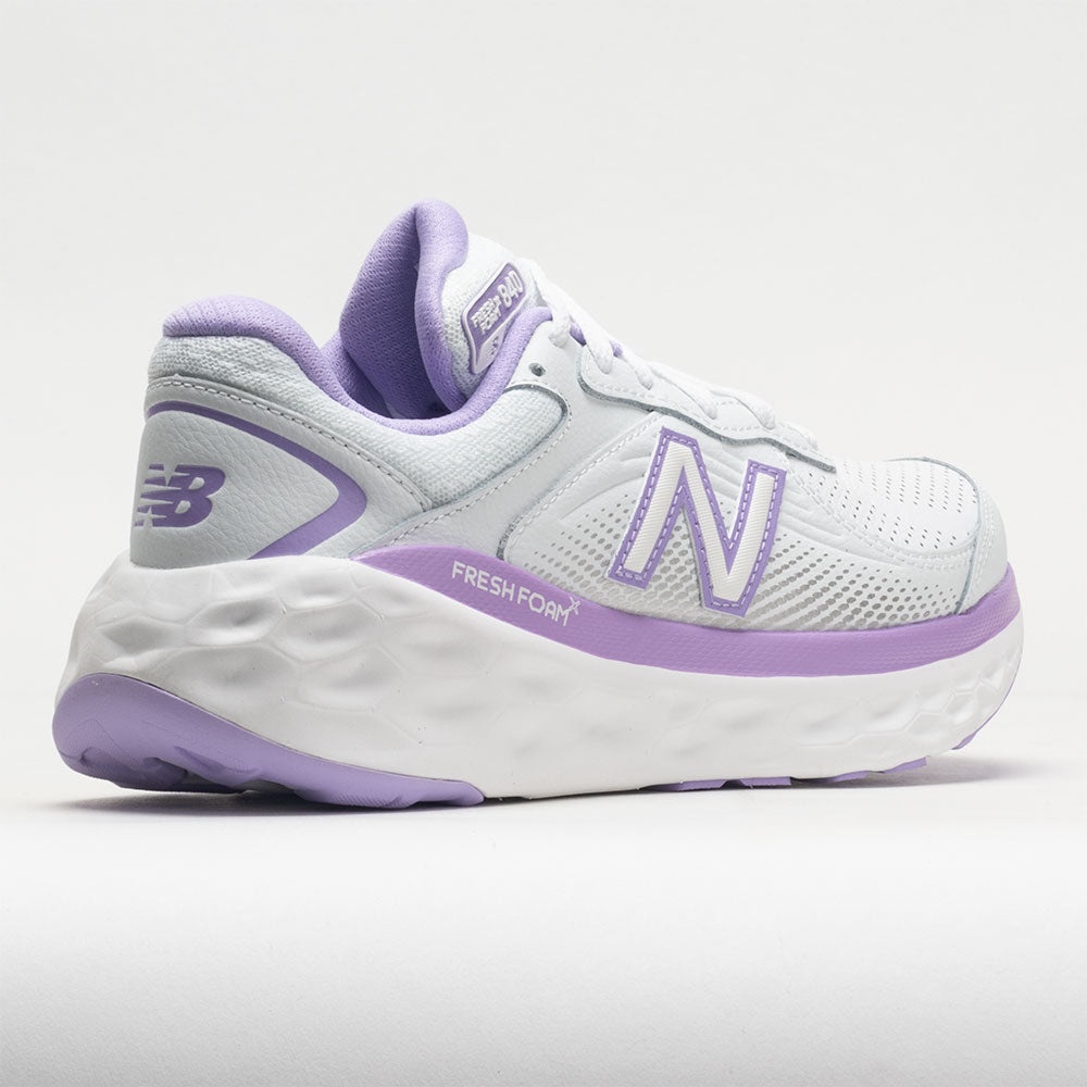 New Balance Fresh Foam X 840v1 Leather Women's White/Lilac Glo - 6