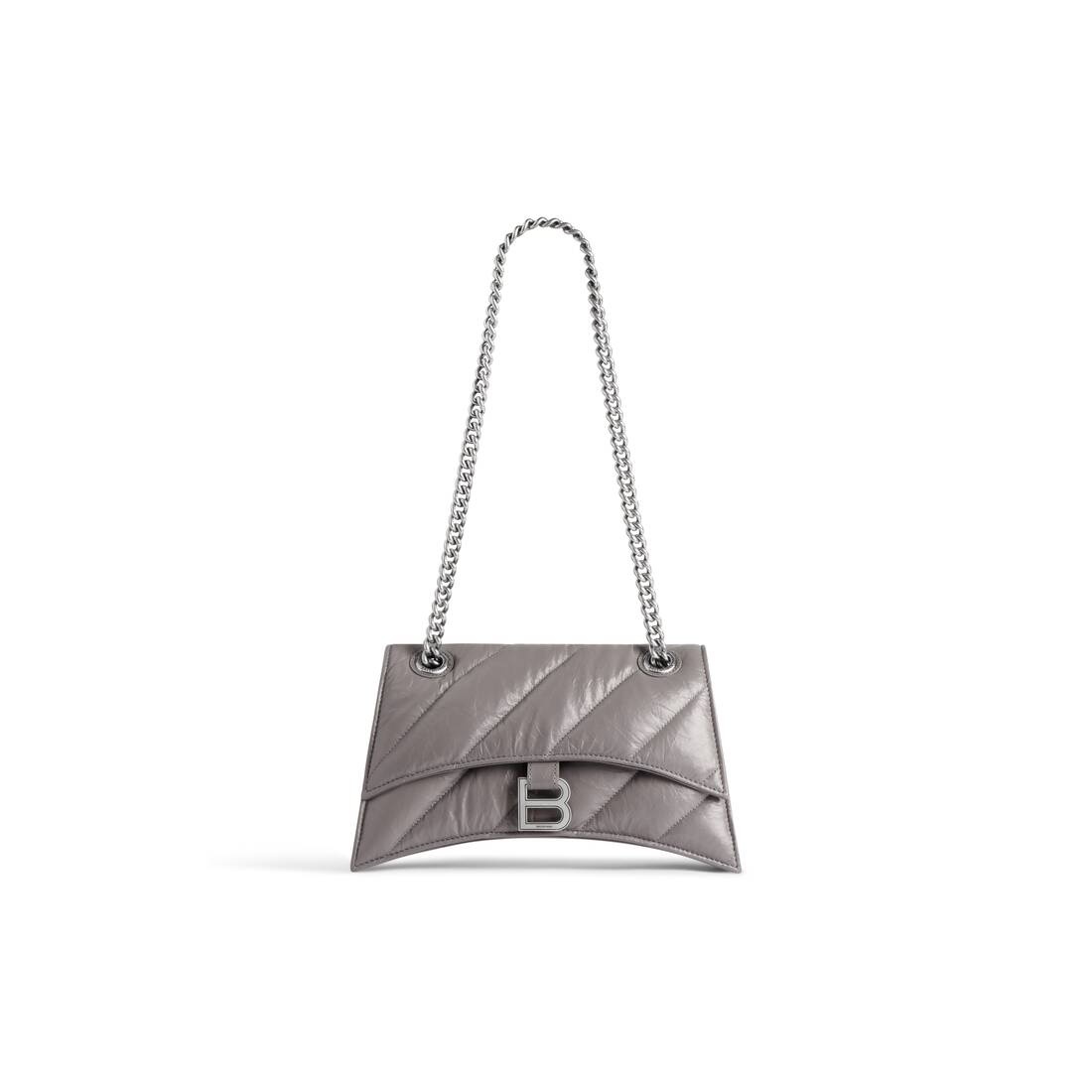 Women's Crush Small Chain Bag Quilted  in Dark Grey 1