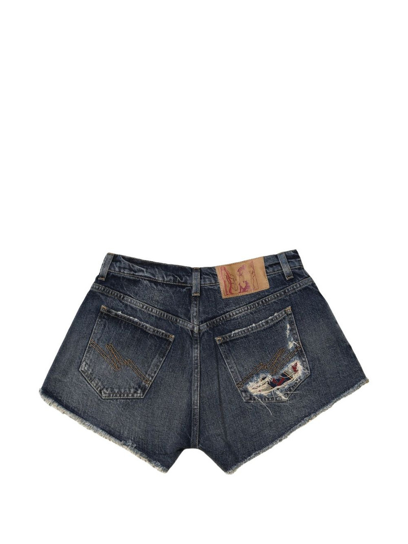 Martine Rose frayed denim shorts outlook