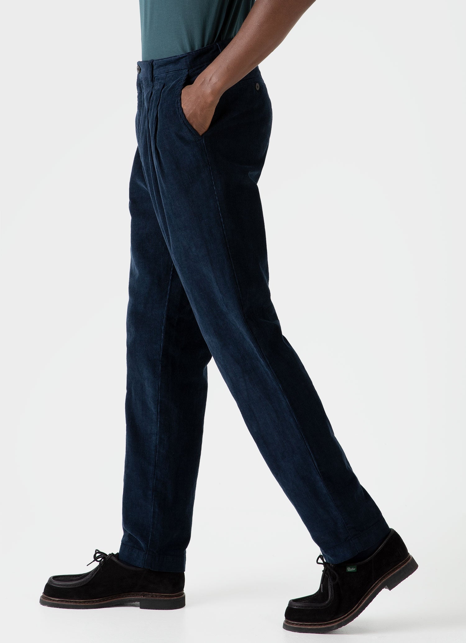 Double Pleat Corduroy Trouser - 5