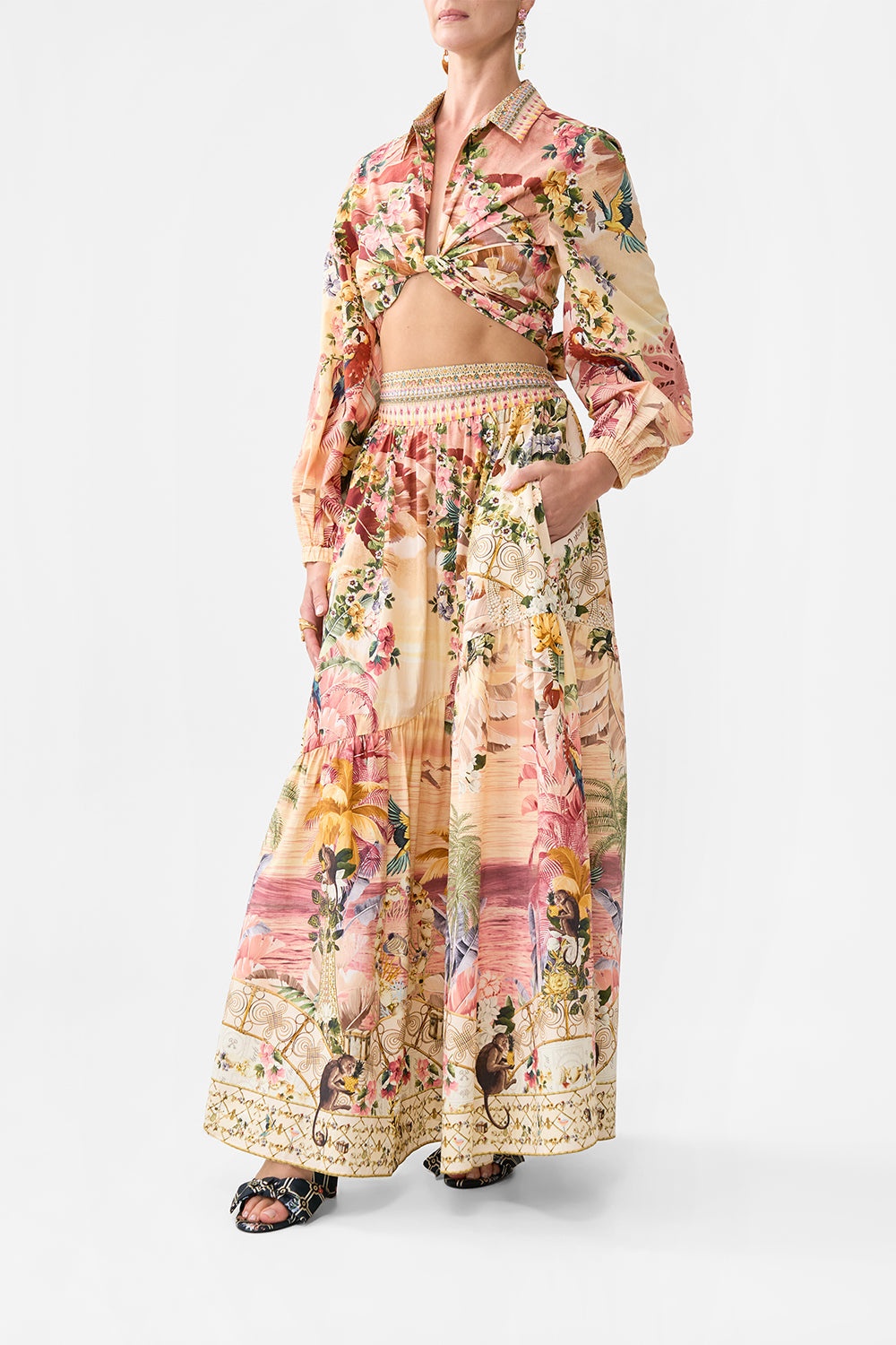 SKIRT WITH SHAPED SEAM - 4
