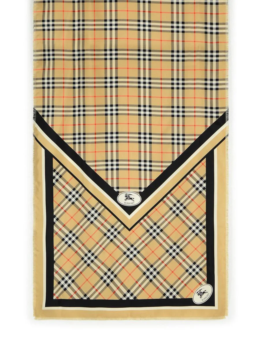 Burberry Beige Wool Scarf - 1