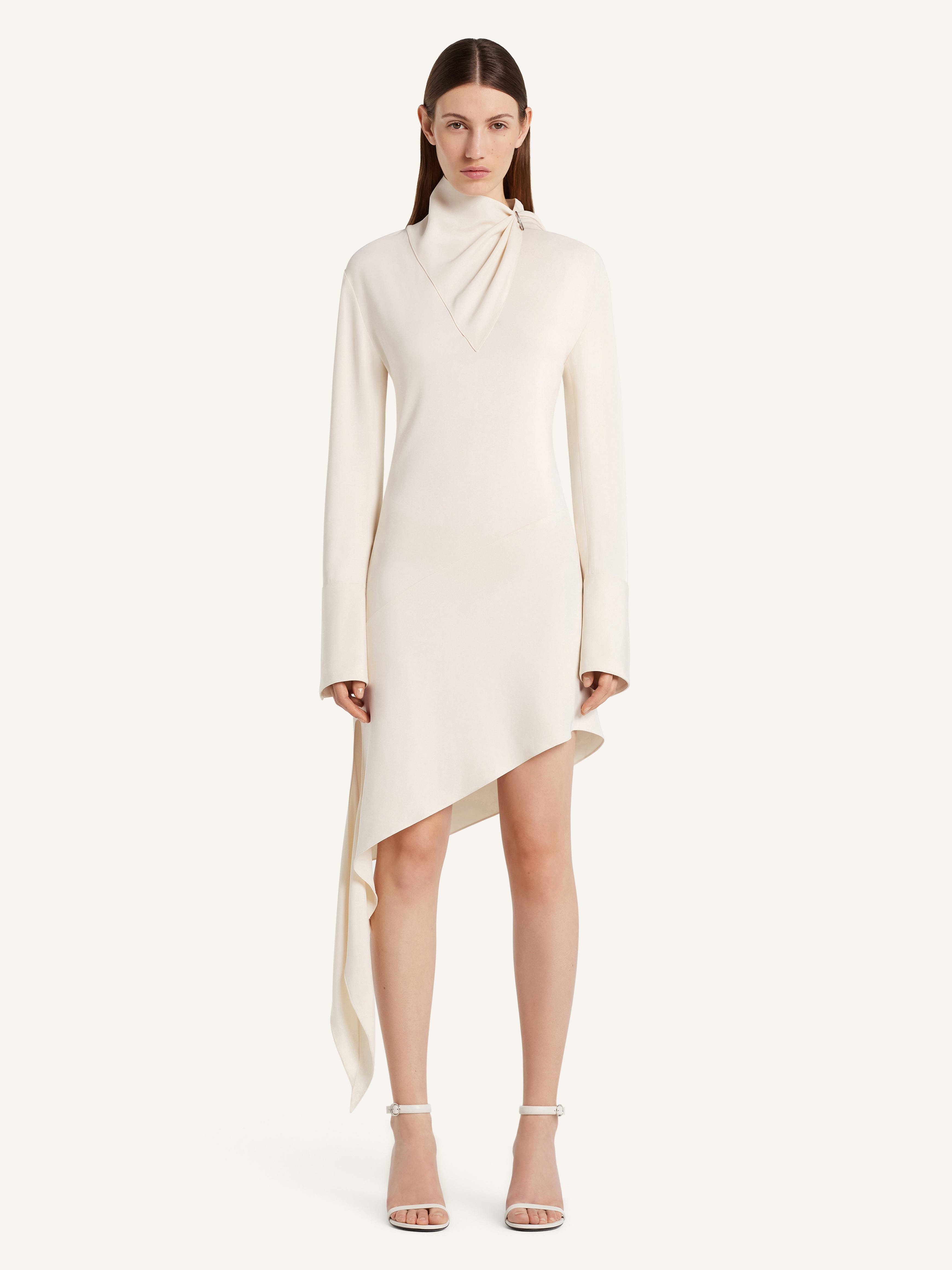 SCARF SATIN DRESS - 2