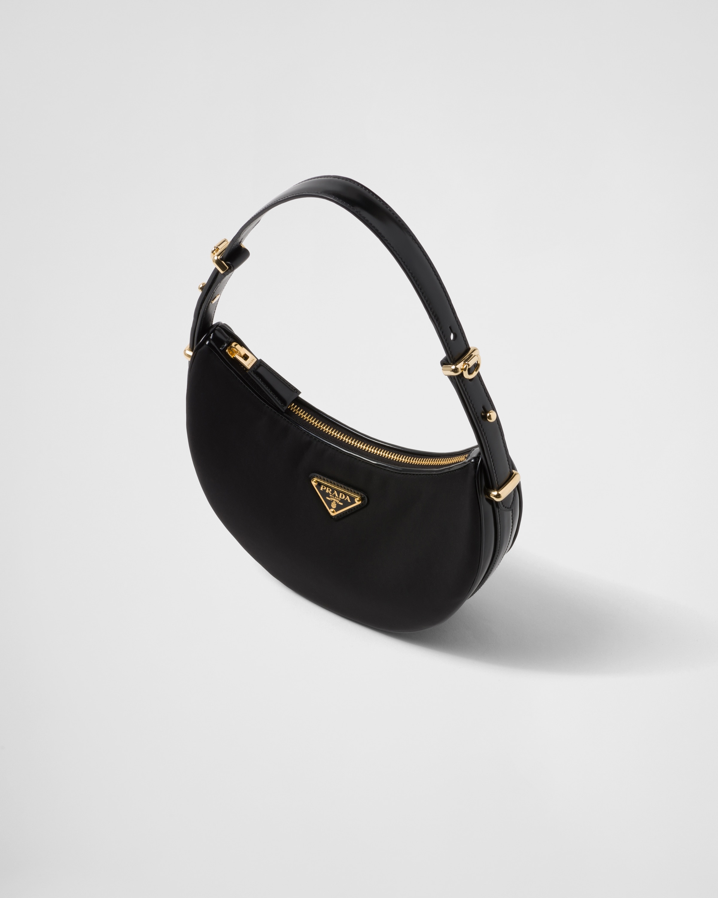 Prada Arqué Re-Nylon and brushed leather shoulder bag - 3