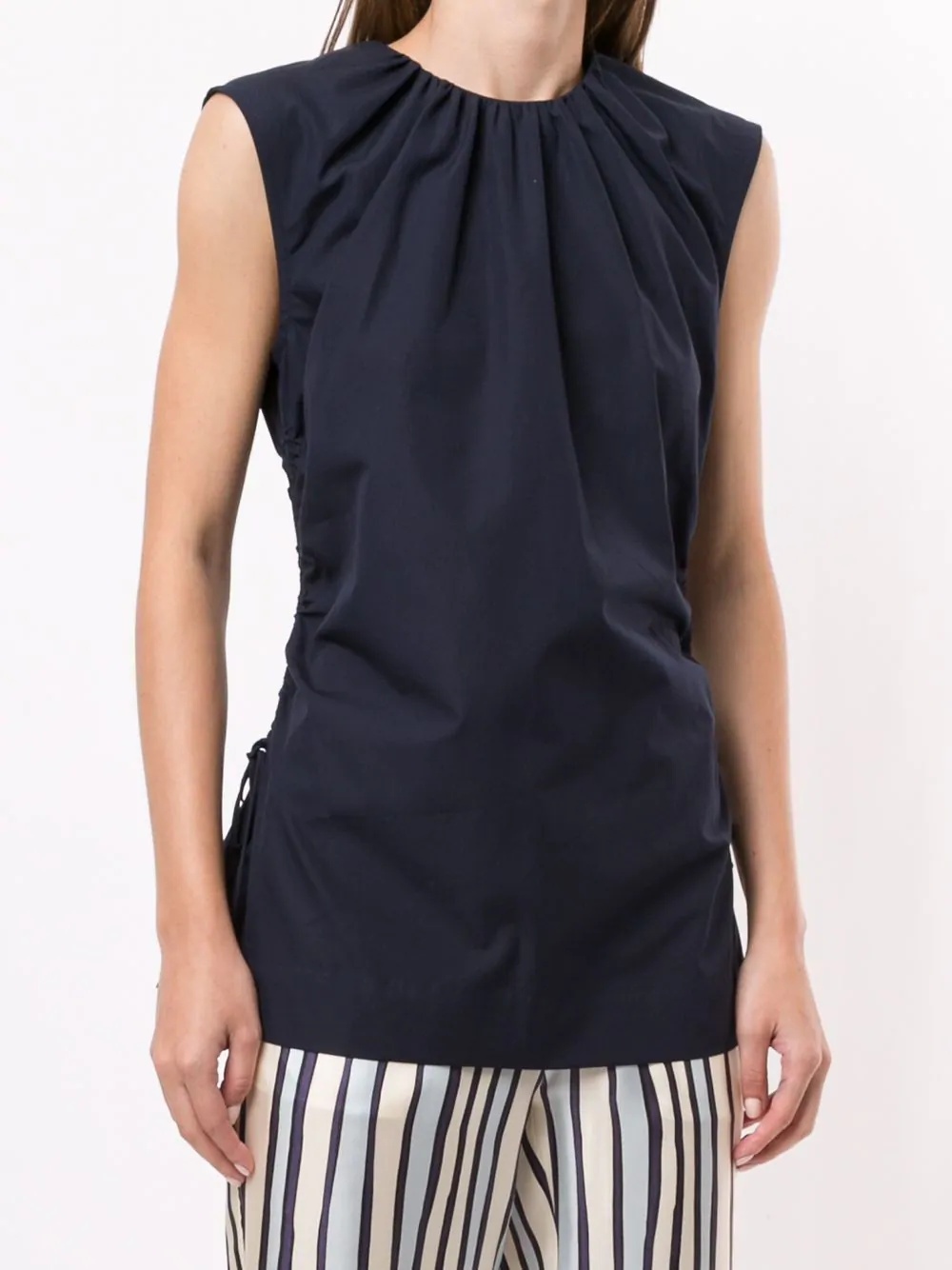 side tie ruched top - 3