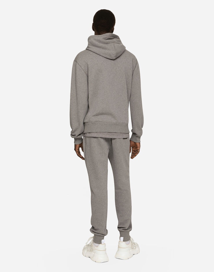 Jersey jogging pants with branded tag - 3