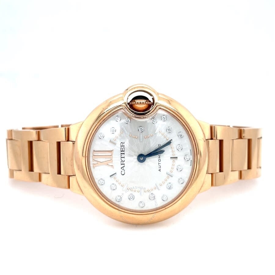 Pre-owned Cartier Ballon Bleu Automatic Silver Dial Ladies Watch WGBB0054 - 5