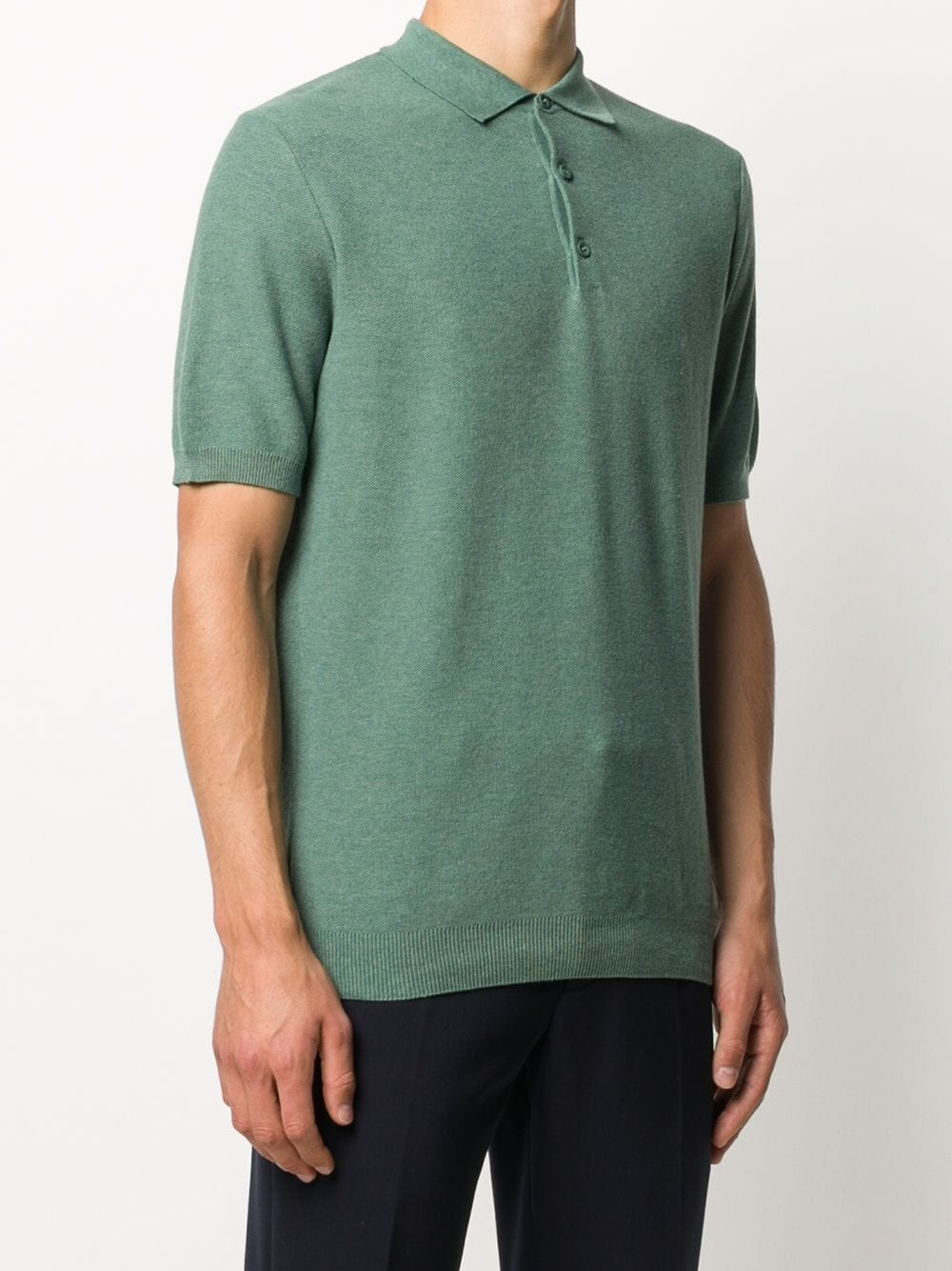 knitted polo shirt - 3