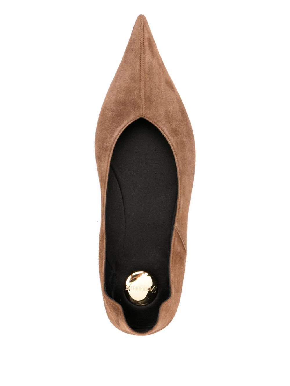 pointed-toe suede ballet flats - 4