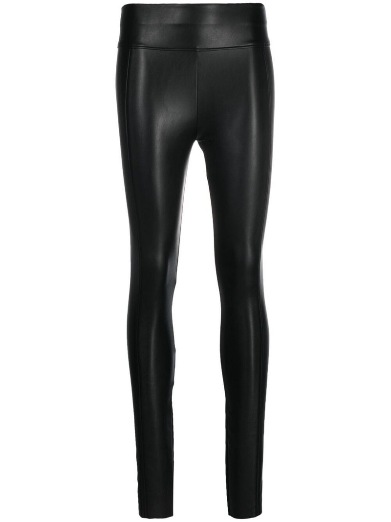 high-rise faux-leather leggings 1