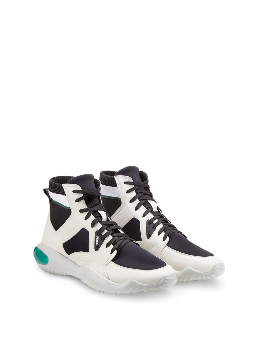 lace-up hi-tops - 4