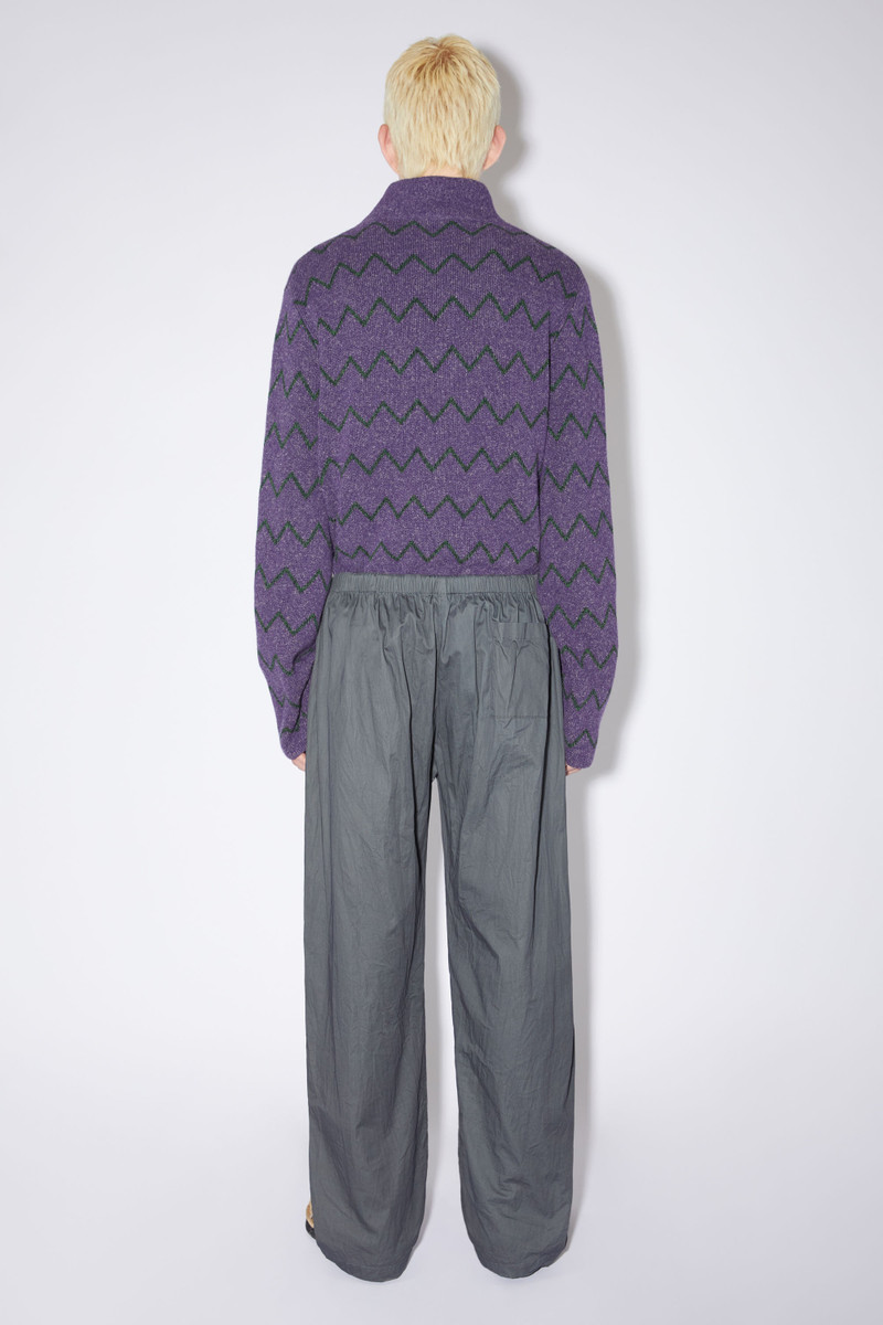 Loose fit patch trousers - Grey 3