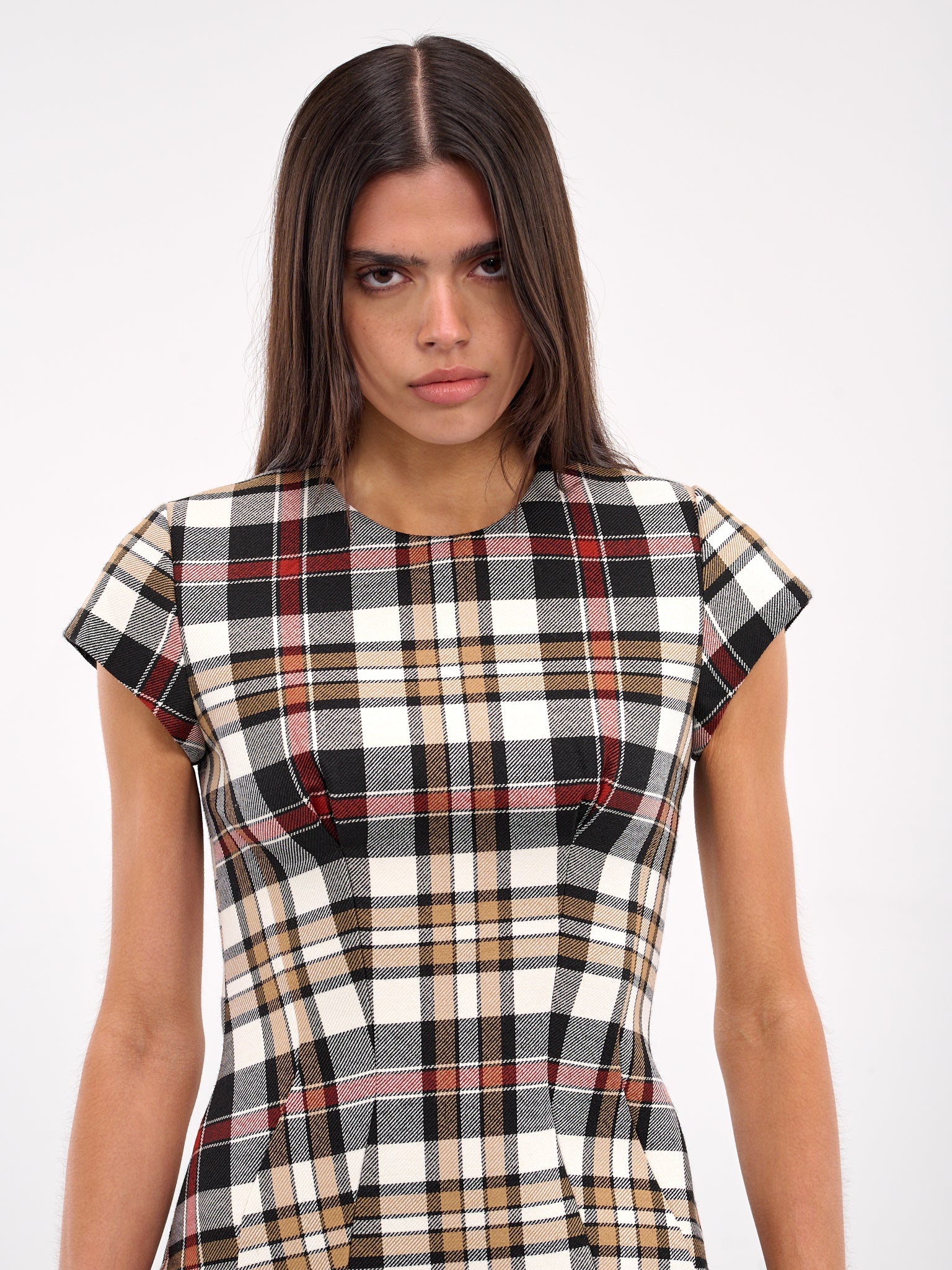 Check Mini Dress - 4