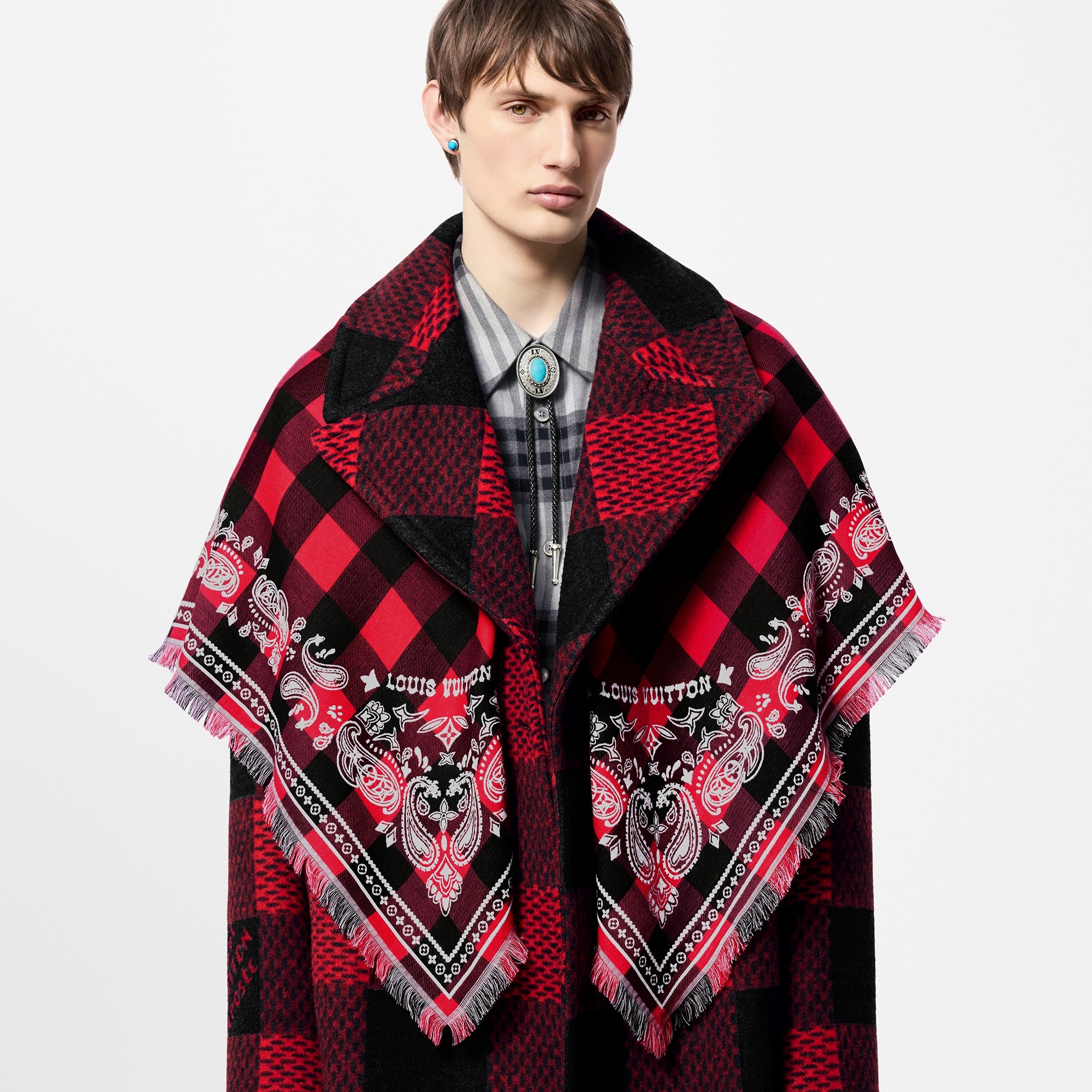 Damier Buffalo Stole - 4