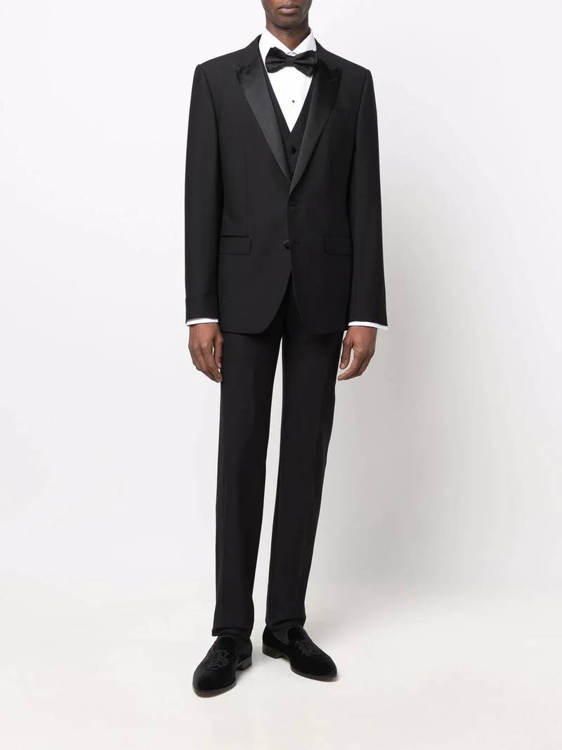Canali buttoned long-sleeve tuxedo shirt outlook