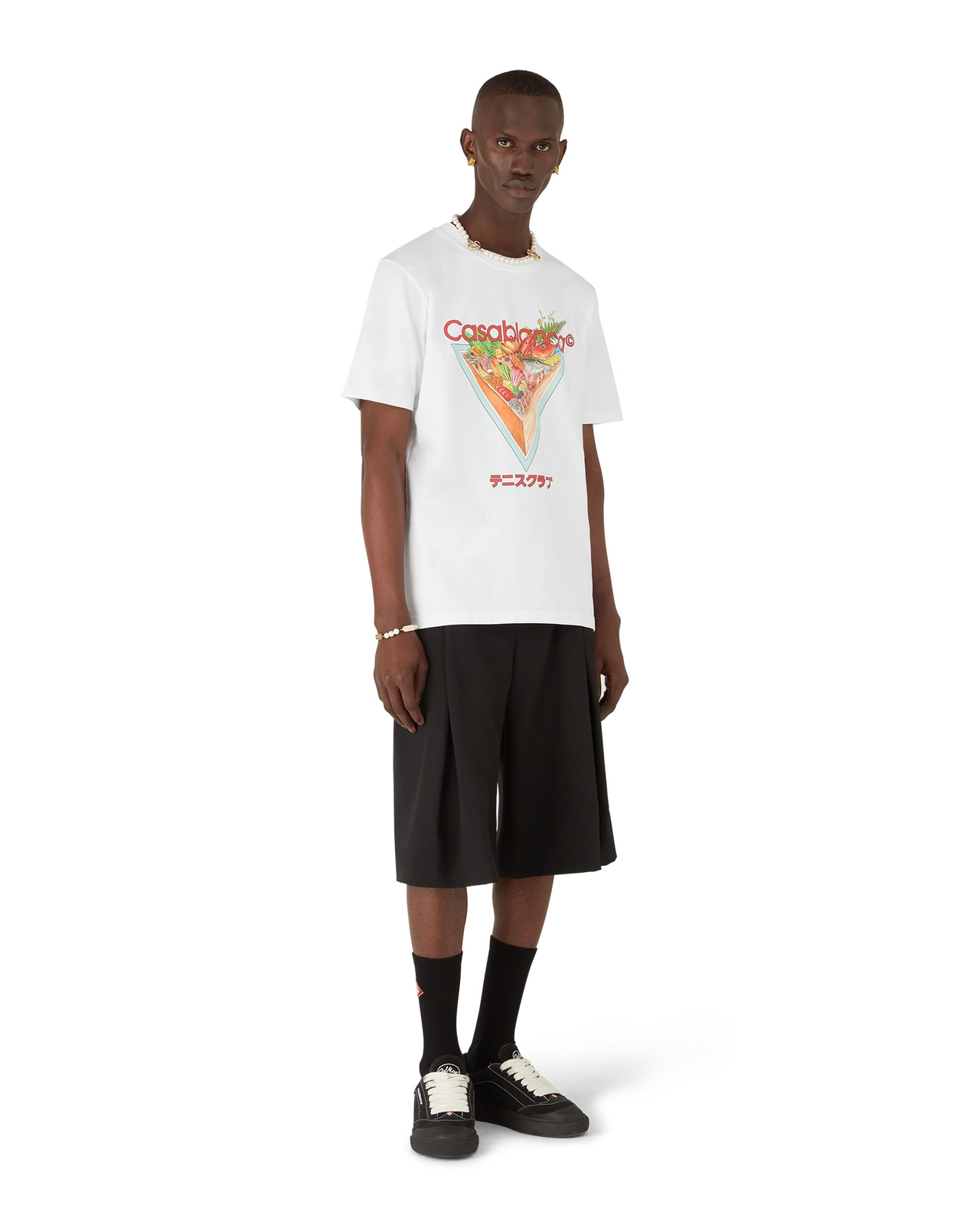 Tennis Club Icon Short Sleeve T-Shirt | Casablanca Paris - 4