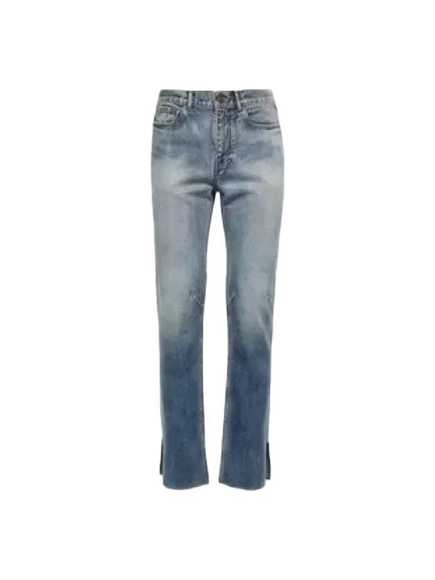 Super Fit Washed Denim Jeans Blue - 1