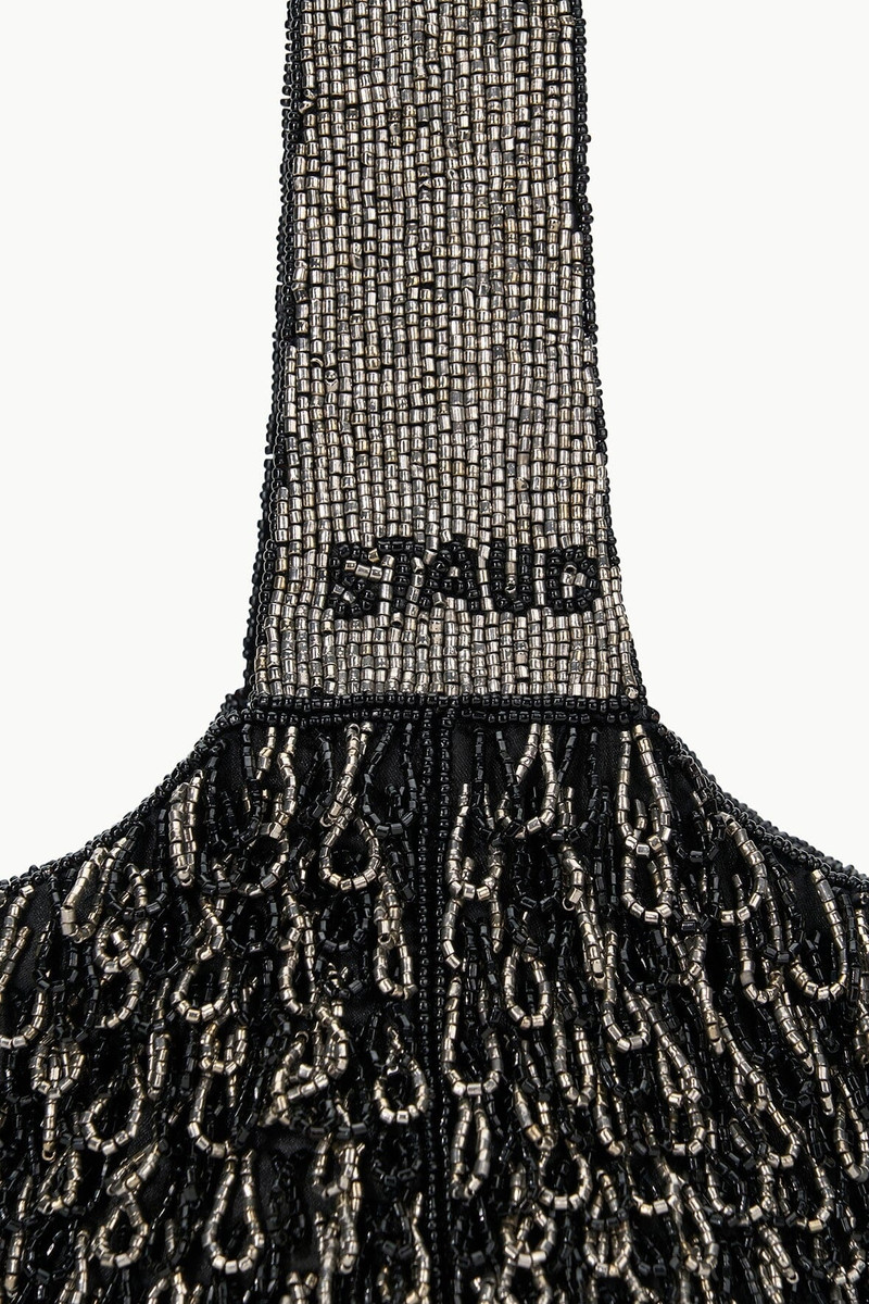 STAUD HARUKO BEADED BAG BLACK 4