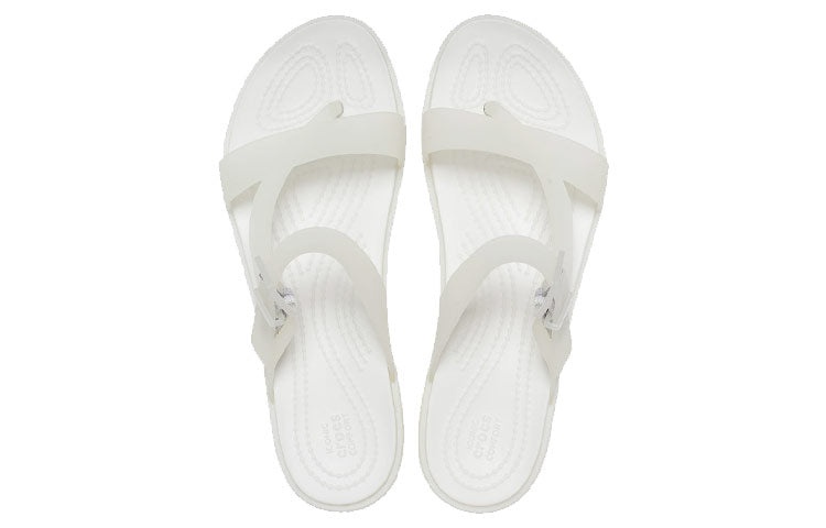 (WMNS) Crocs Tulum Slides 'Translucent White' 207173-159 - 3