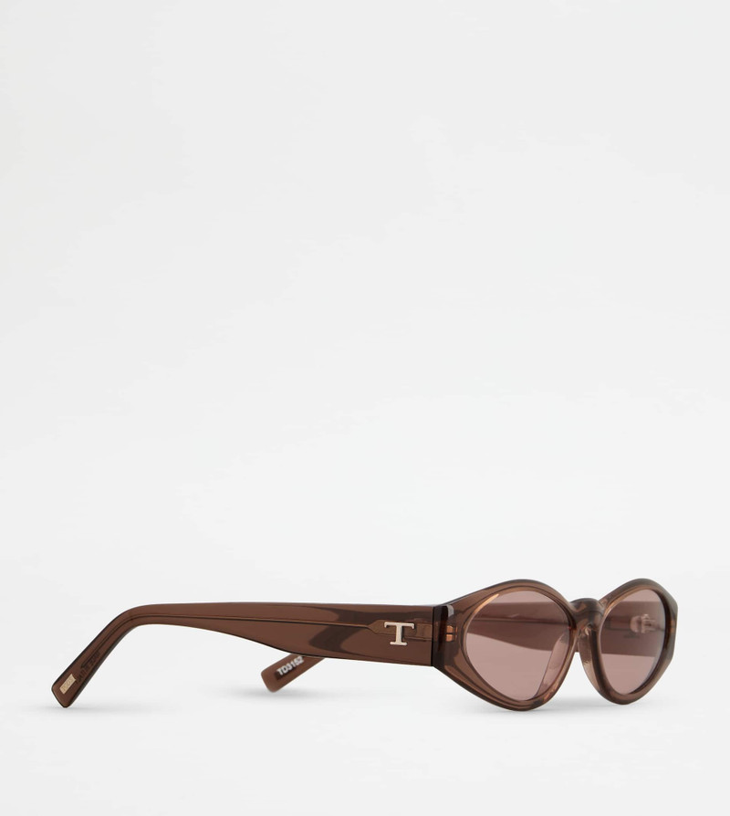 OVAL SUNGLASSES - BROWN 3