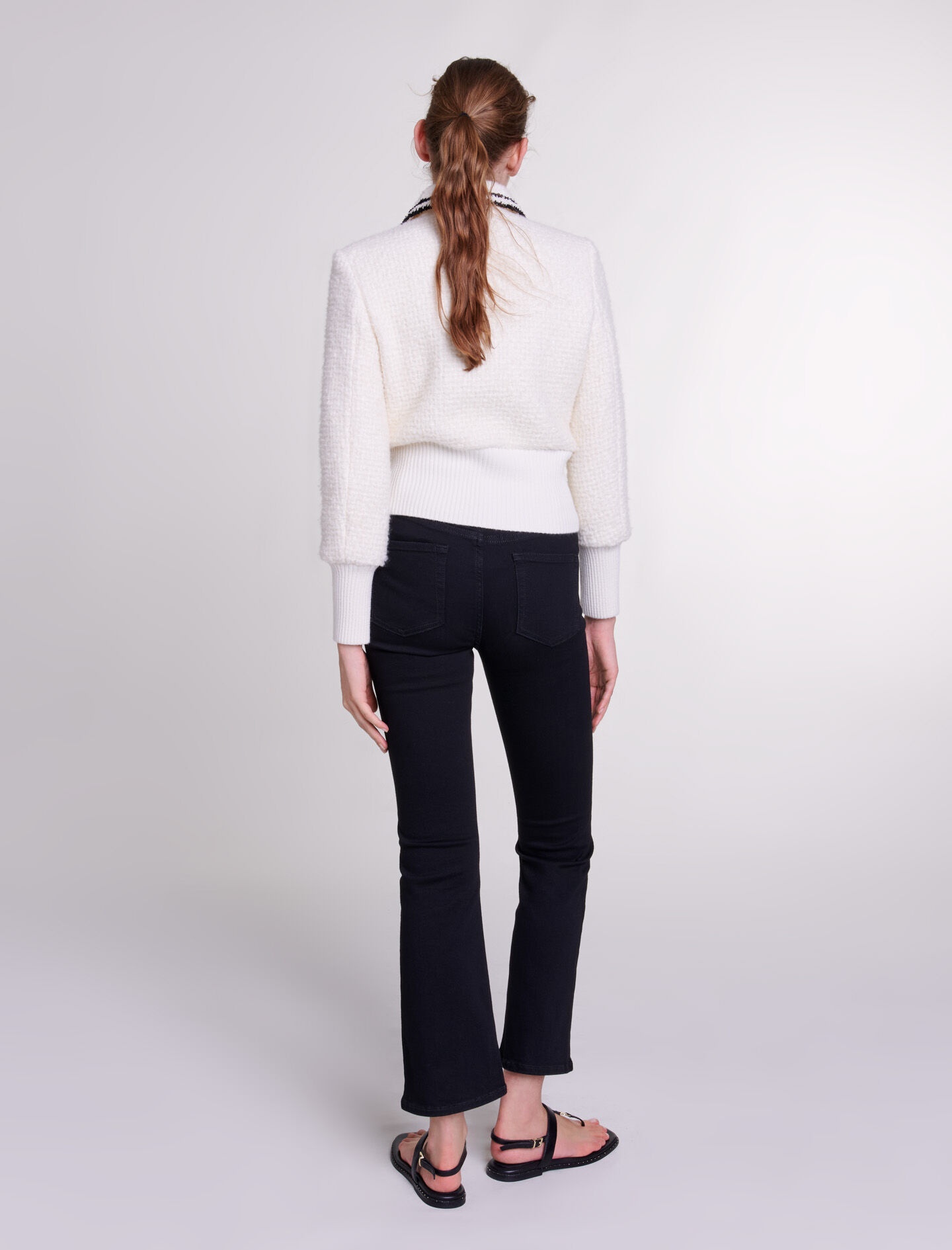 Contrasting tweed-style jacket - 4